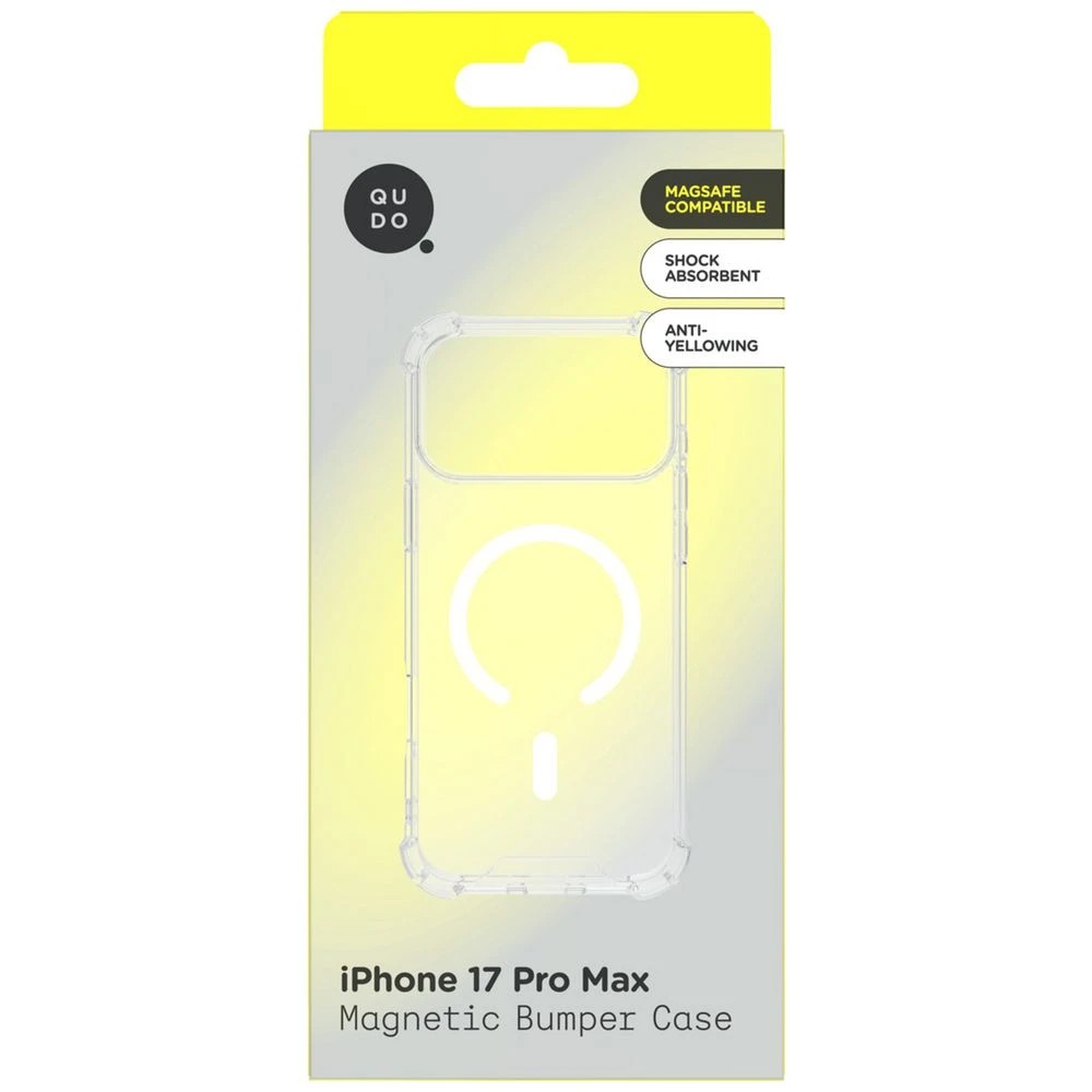 1 Qudo MagSafe Clear Bumper Case iPhone 17 Pro Max, 1 of 3