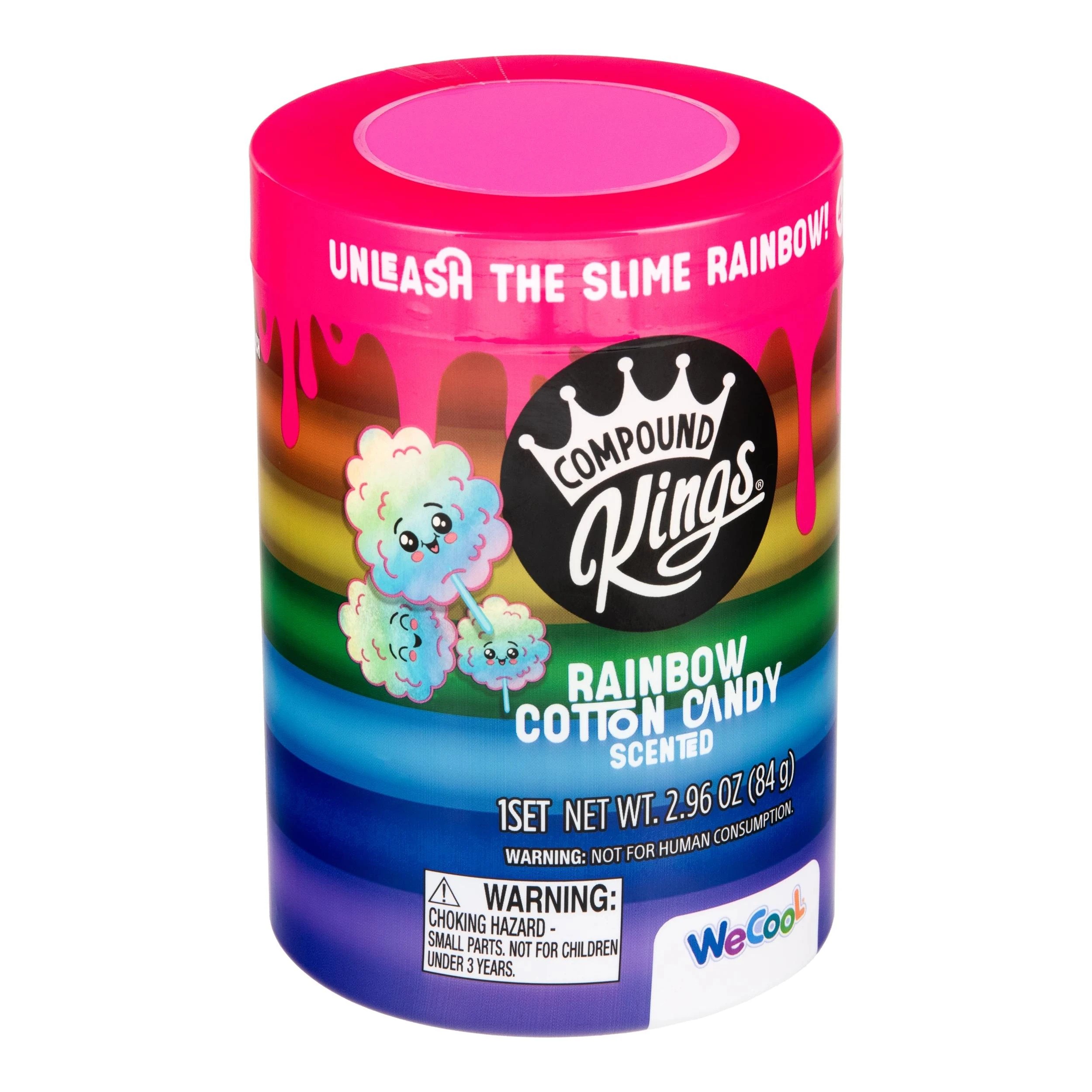 2 Compound Kings Rainbow Cotton Candy Layered Slime Jar - Multi, 2 of 4