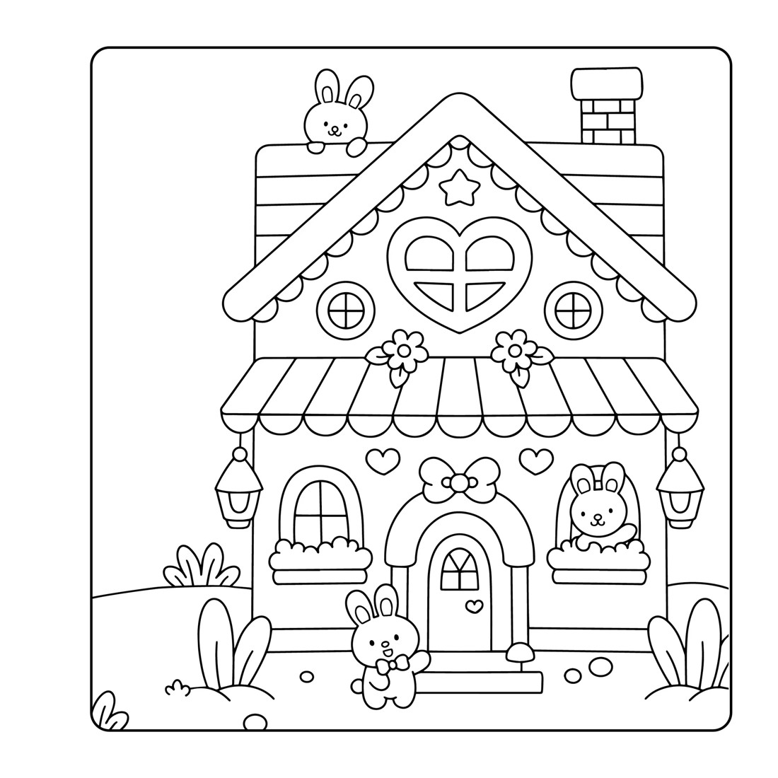 4 Home & Cosy Bold & Easy Colouring Book, 4 of 4