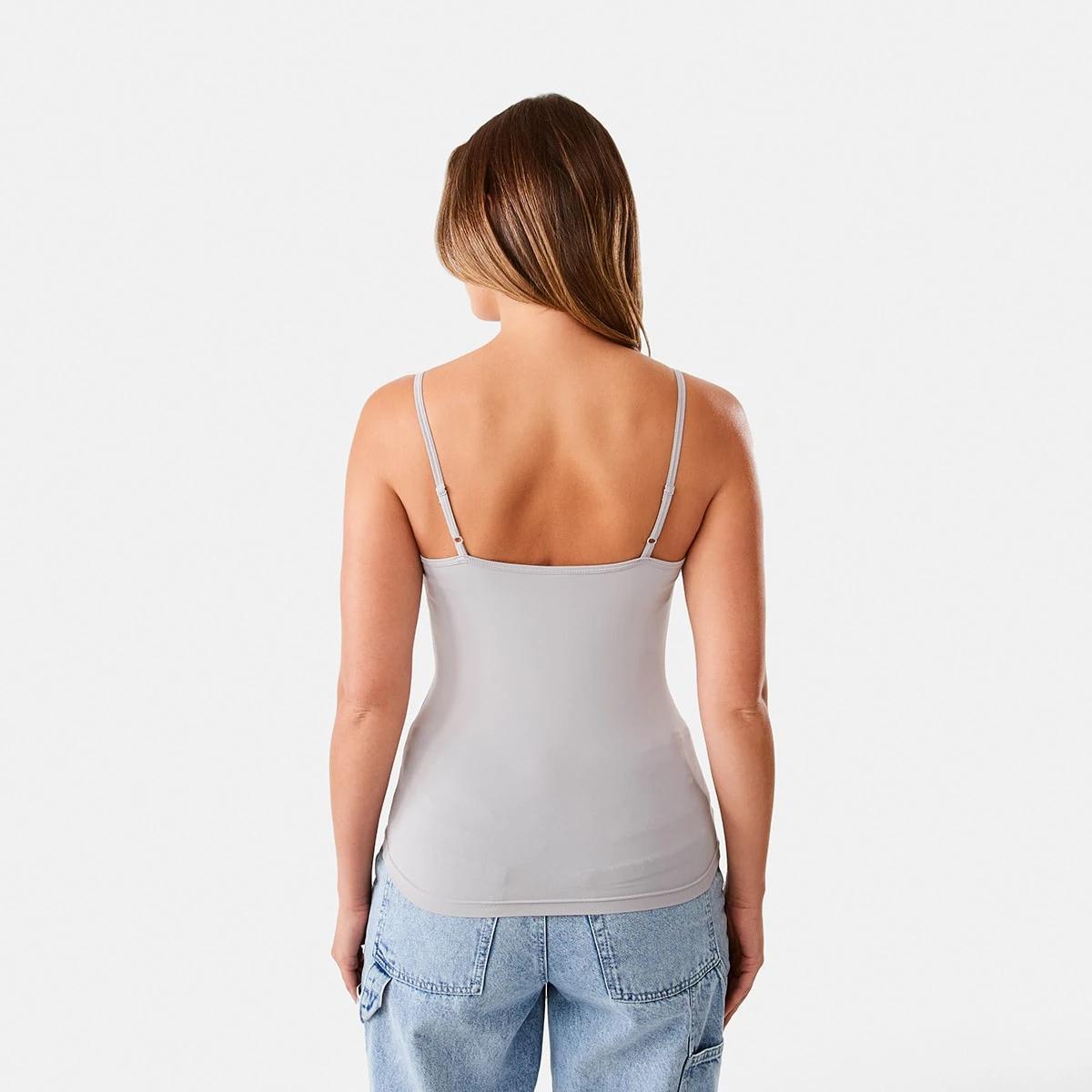 4 Sleeveless Luxe Cami Soft Ash, 4 of 6