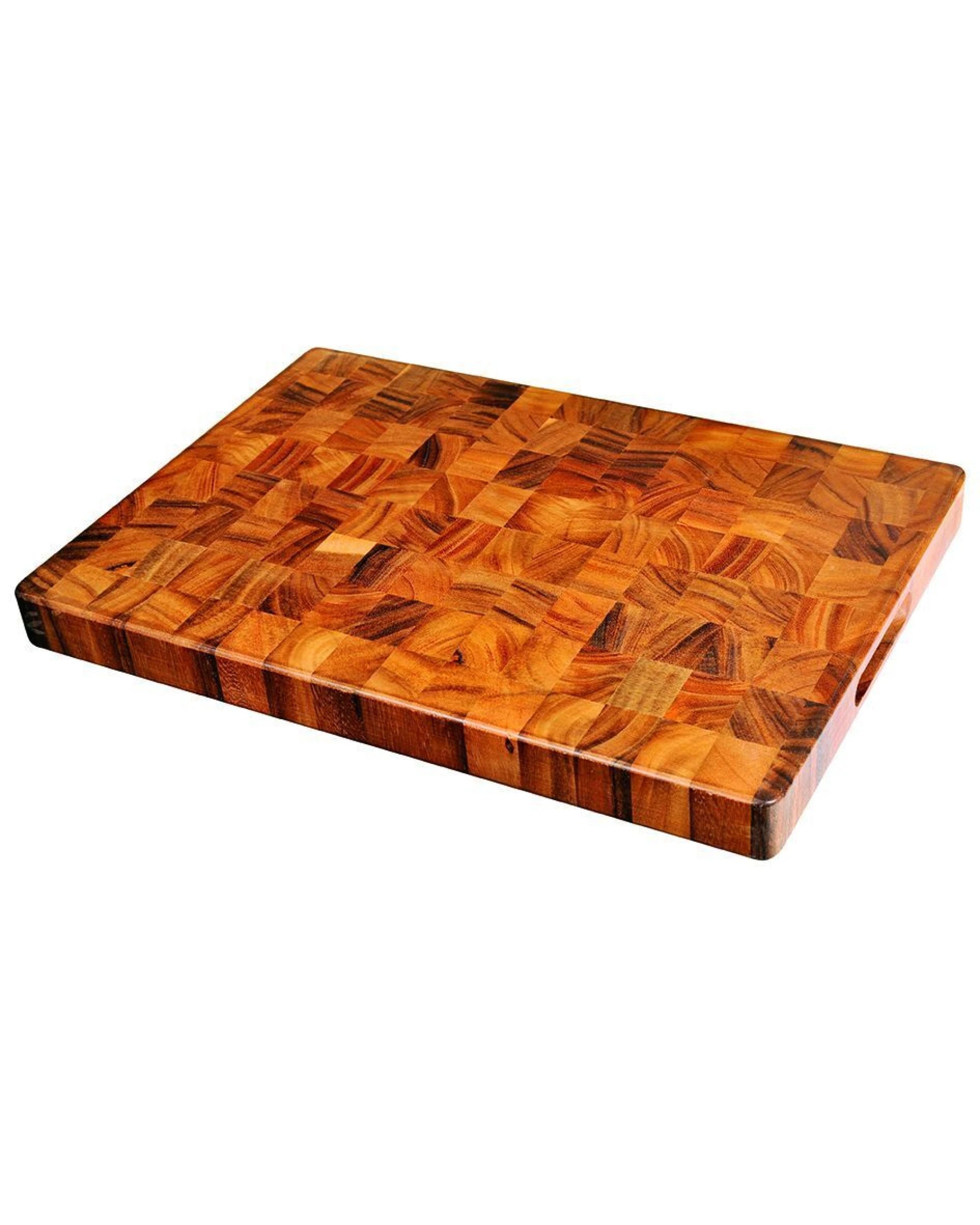 3 Davis & Waddell Acacia Wood End Grain Cutting Board Chopping Serving - 50x35cm, 3 of 3