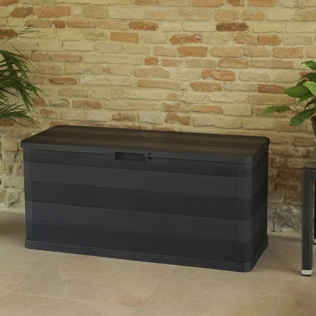 6 vidaXL Outdoor storage box Ample Storage - Black, 6 of 8