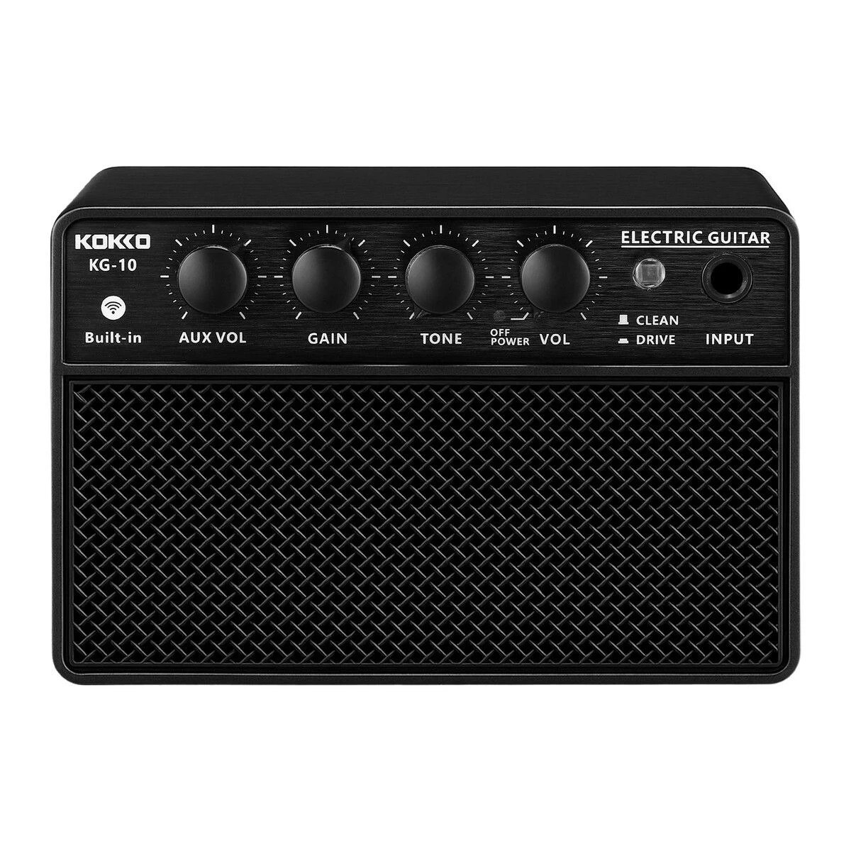 3 AUSWAY Electric Guitar Amplifier 10W Bluetooth Portable Desktop Mini Practice Amp Speaker, 3 of 4
