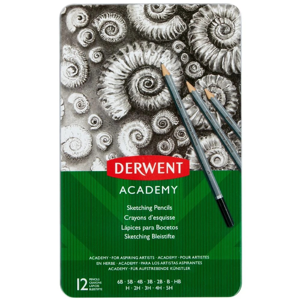 1 Derwent Academy Sketch Pencils Tin of 12, 1 of 1