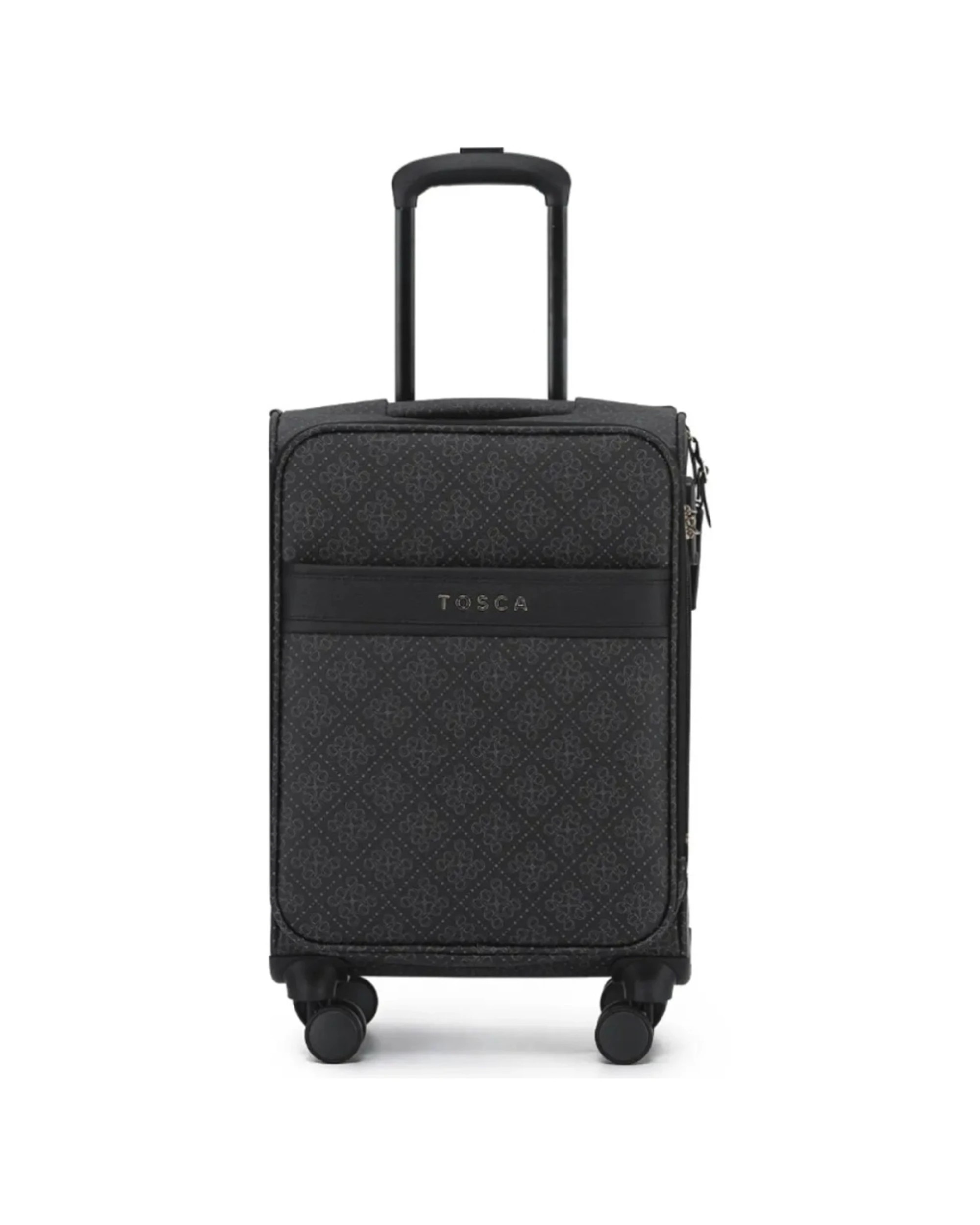 3 Tosca Willow 55 cm Carry-On Soft Shell Suitcase Travel Luggage Caviar - Charcoal, 3 of 3