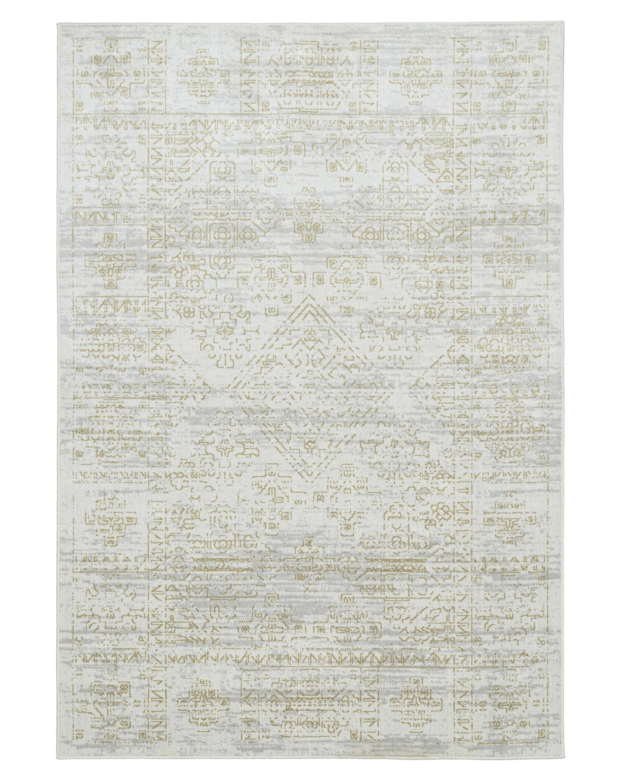 1 Loopsie Andalen  Vintage Washable Rug - Grey, 1 of 8