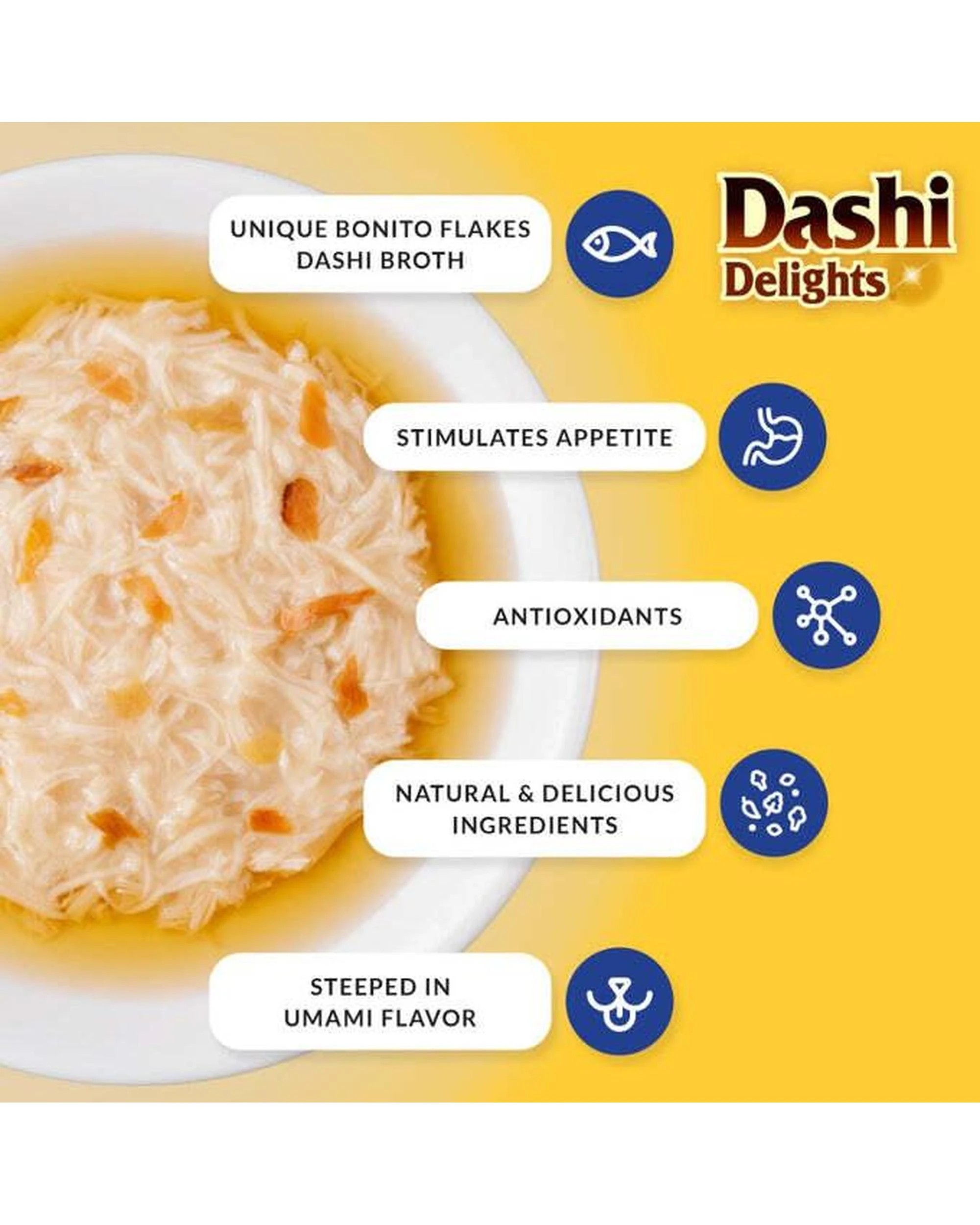 4 Inaba Dashi Delights Cup Food Topper Side Dish for Cats Chicken Recipe 70g x 6, 4 of 4