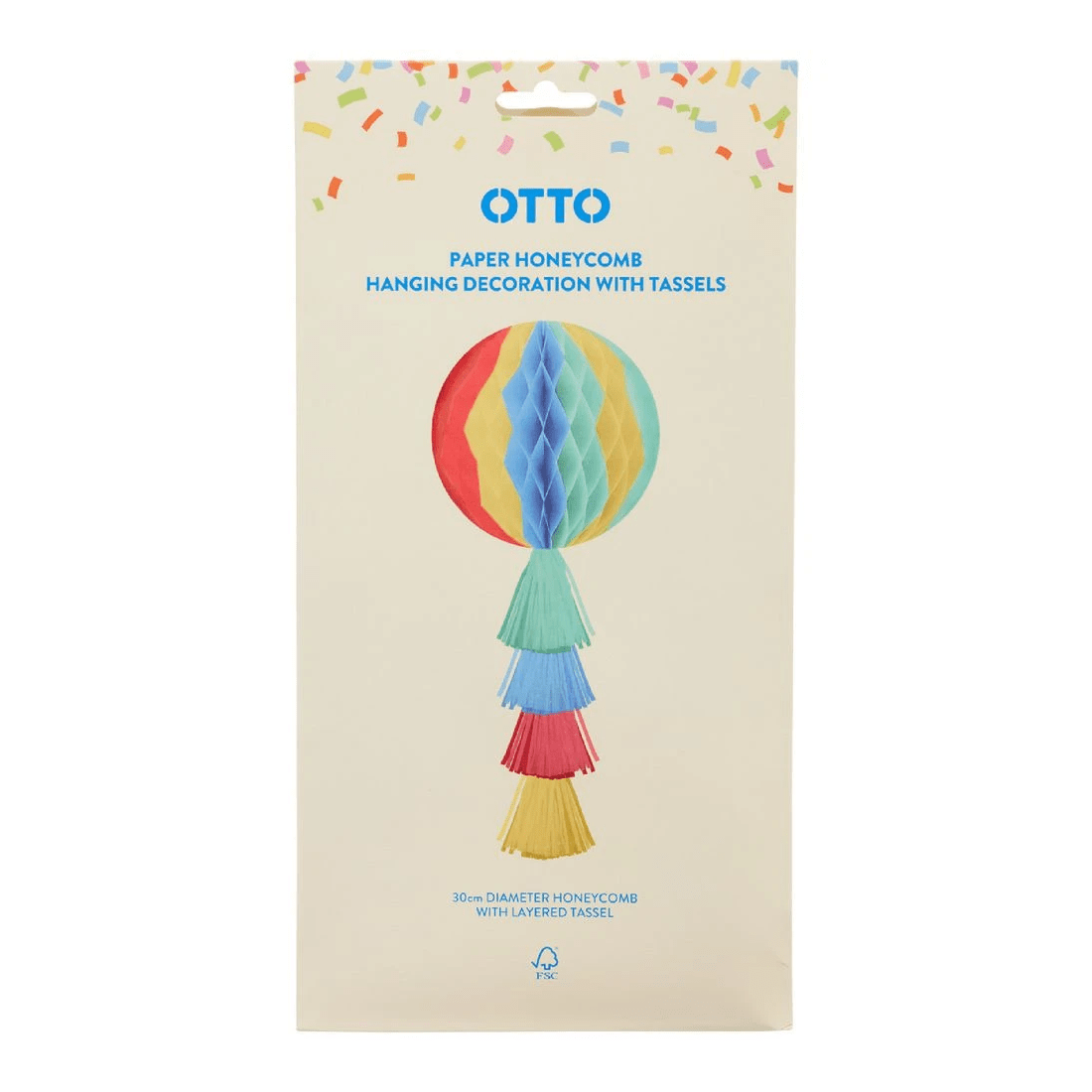 2 Otto Brights Honeycomb Hanging Decoration, 2 of 4