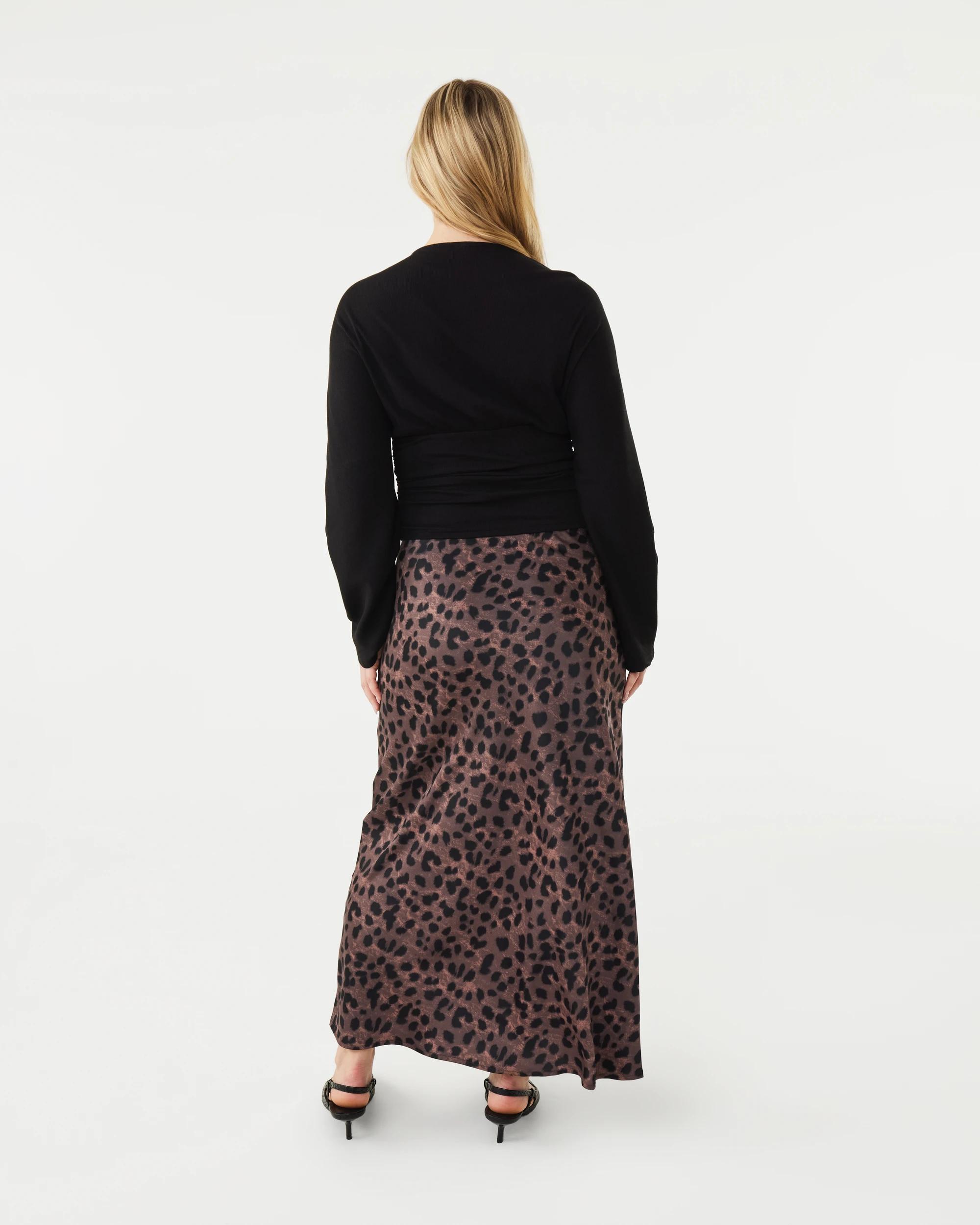 4 Long Sleeve V-Neck Ruched Top Black, 4 of 7