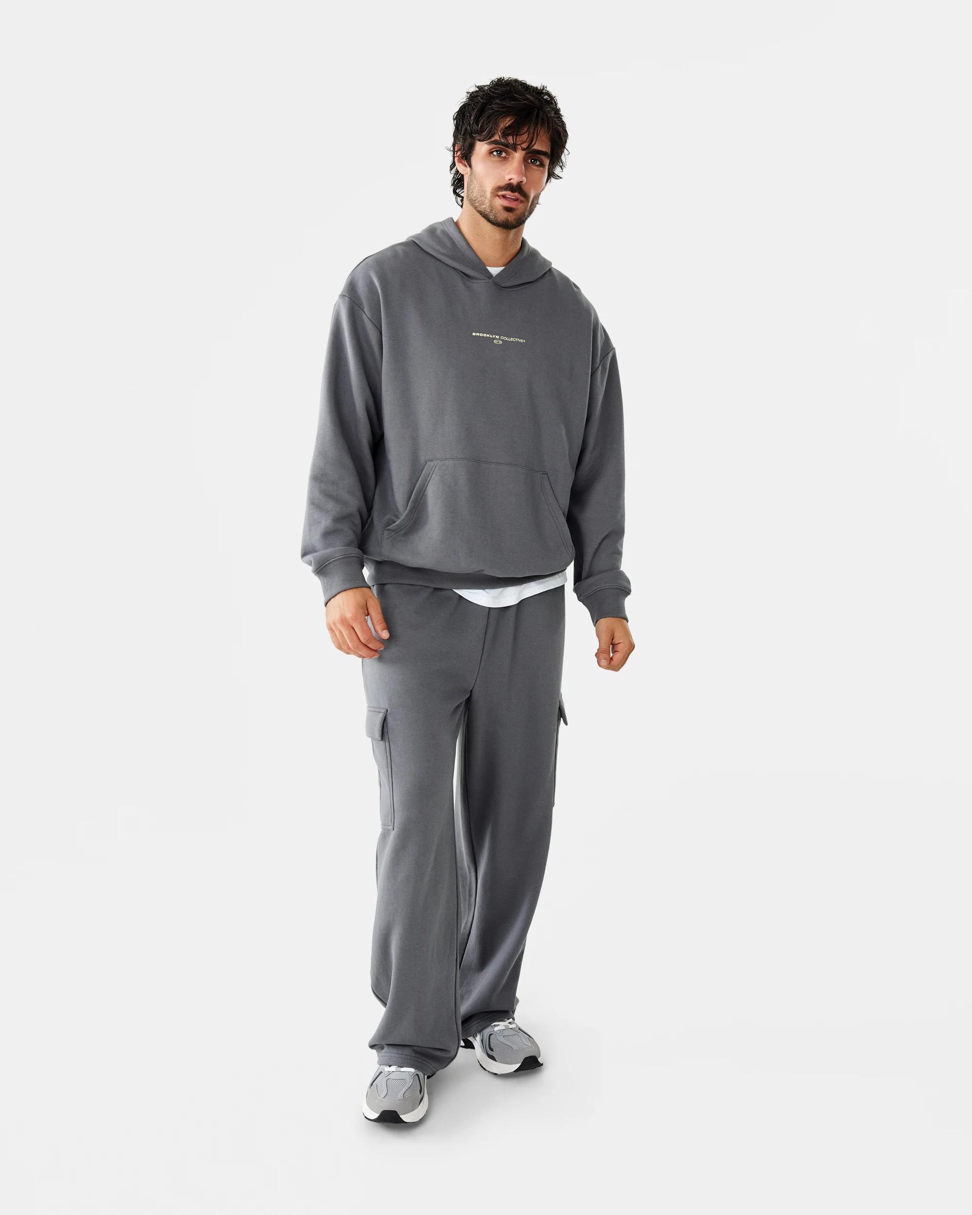 2 Terry Boxy Print Hoodie Gry Create, 2 of 10