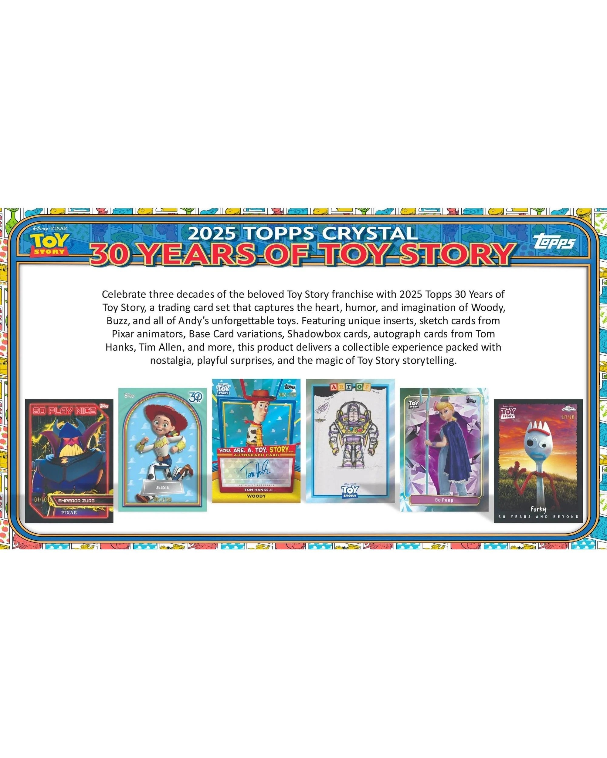 2 Topps 2025 Crystal Disney Pixar 30 Years of Toy Story Hobby Box, 2 of 10