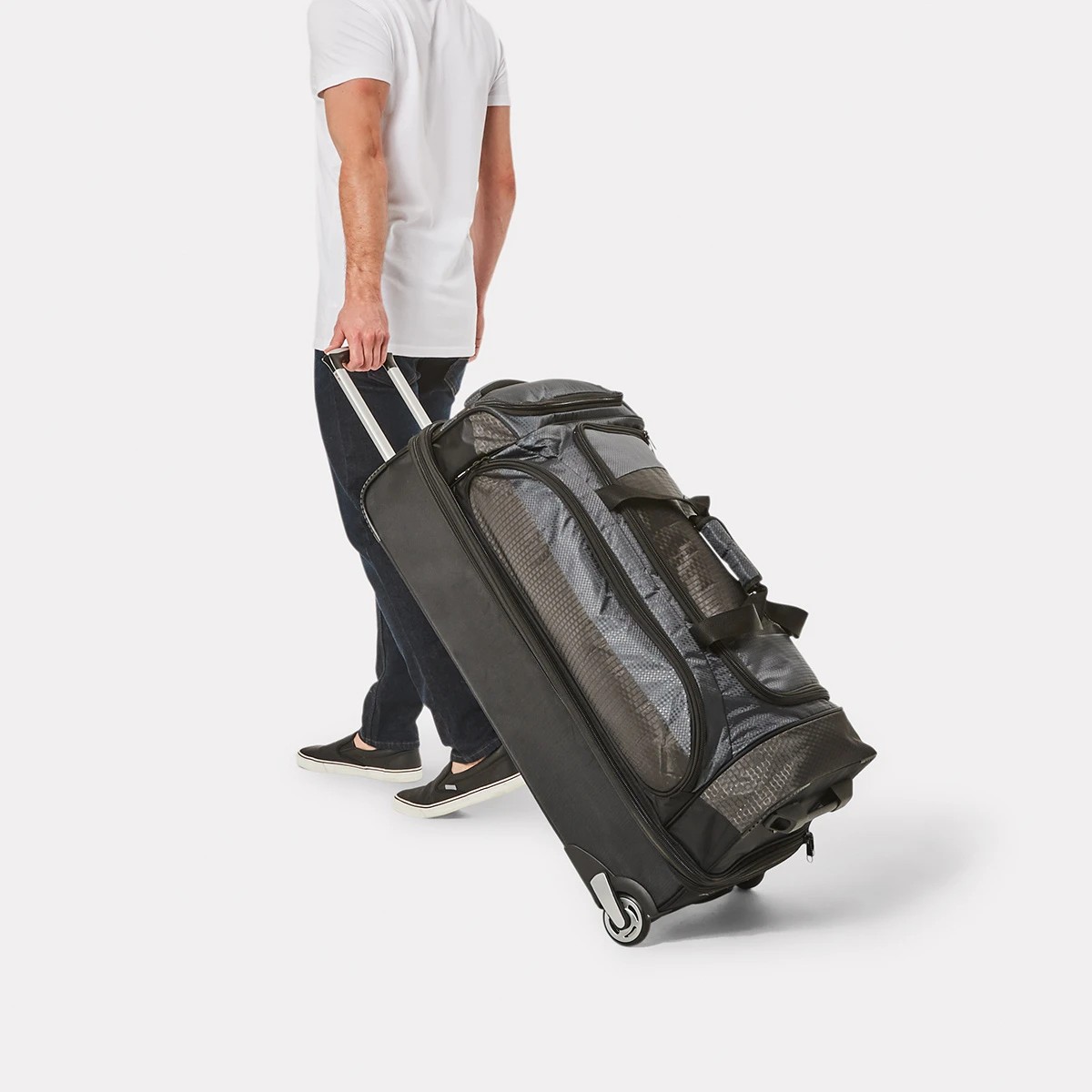 8 120L Rolling Transit Duffle Bag - Black, 8 of 10