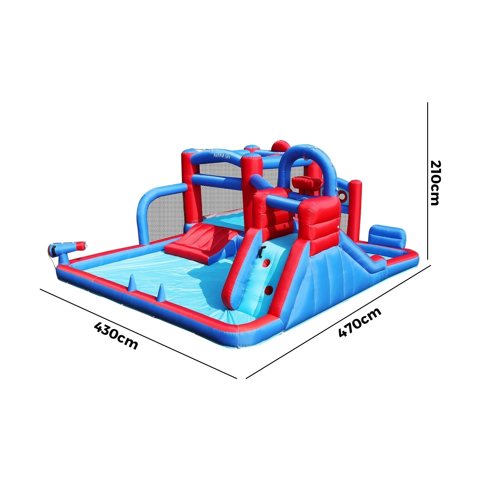 10 Airmyfun 11 Play Zones Inflatable Trampoline Bounce House Jumping Water Slide
 - Multi, 10 of 10