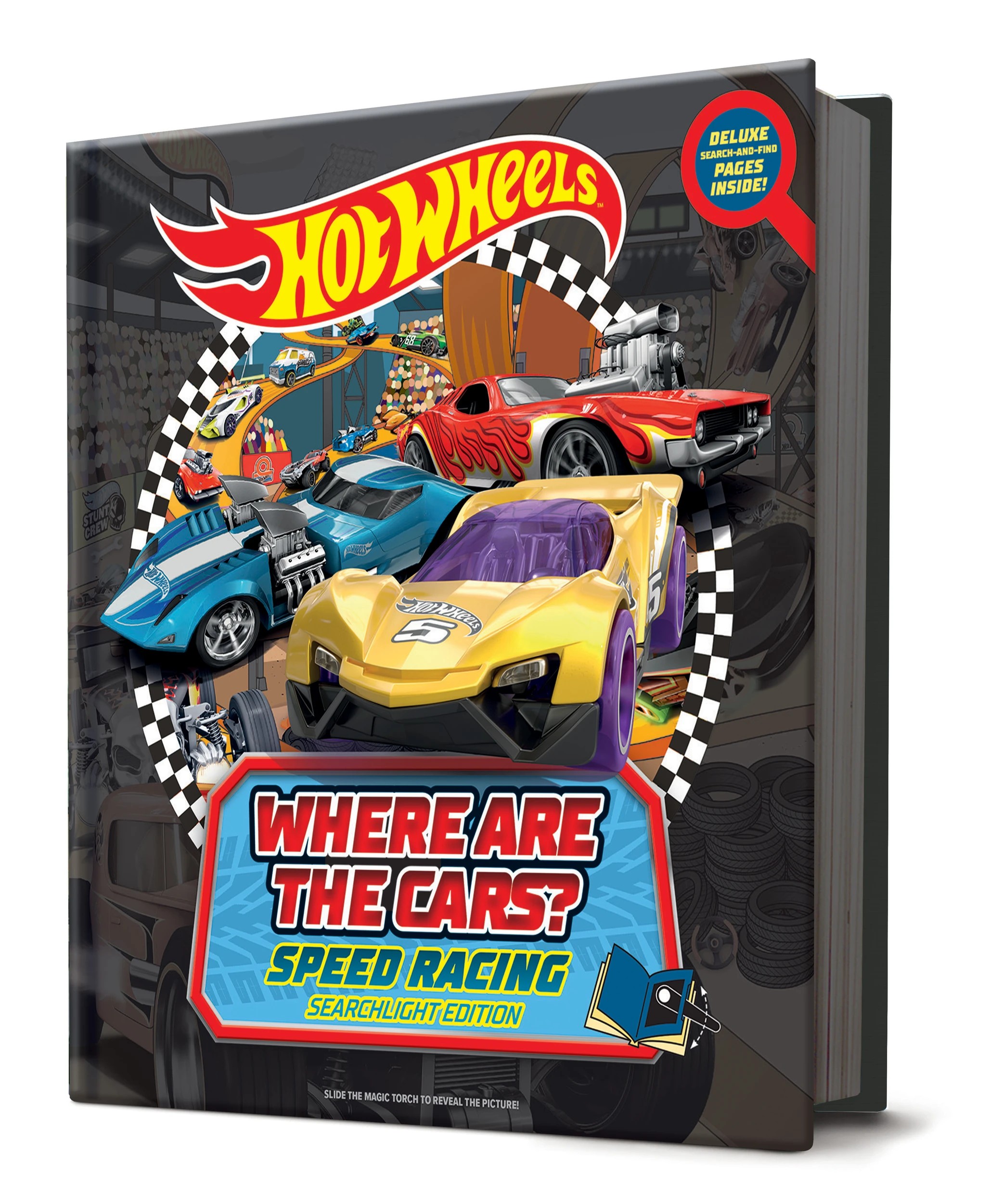 1 Hot Wheels - Where are the Cars? Speed Racing Searchlight Edition - Book, 1 of 2