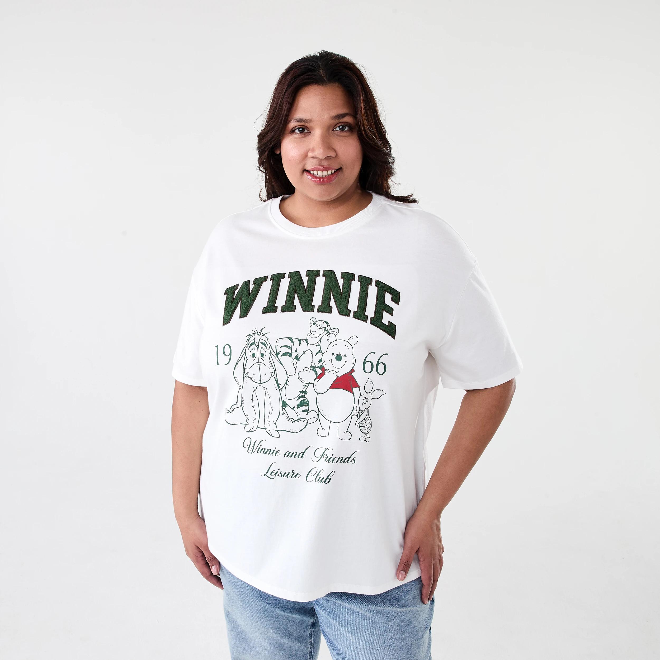 1 Curve Winnie License Short Sleeve T-shirt Winnie Wht, 1 of 5
