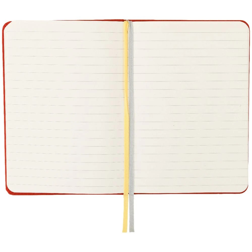 4 Modena A6 Linen Ruled Notebook Orange, 4 of 5