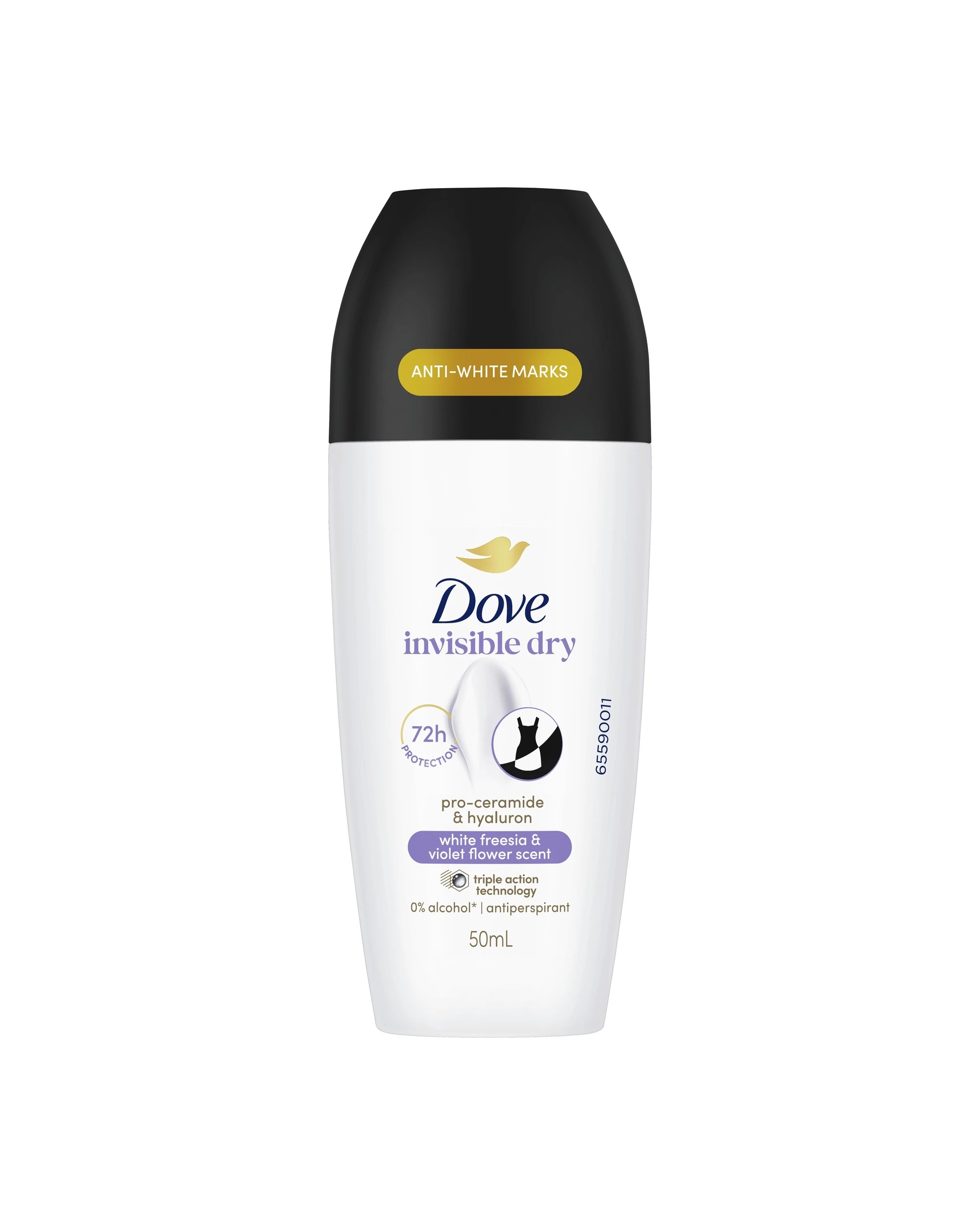 1 Dove Advanced Care Go Fresh Antiperspirant Deodorant Roll-On 50ml - Pro-Ceramide and Calendula, White Freesia Scent, 1 of 6