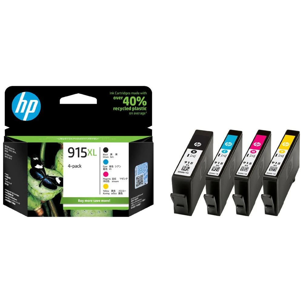 1 HP 915XL Ink CMYK Value 4 Pack, 1 of 6