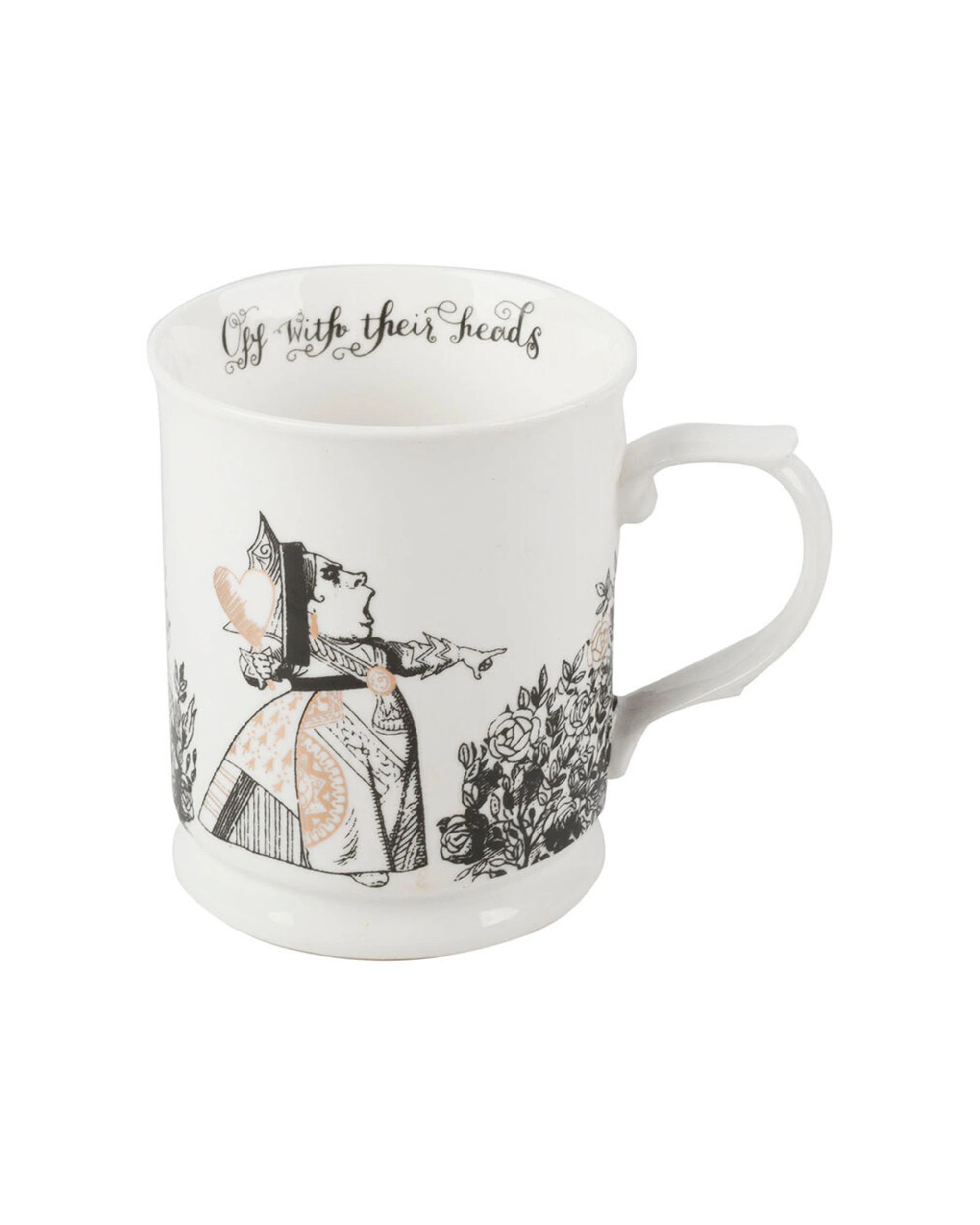 2 Mikasa V&A Alice In Wonderland 2PK Tankyard Coffee Mugs Fine China Set - White, 2 of 5