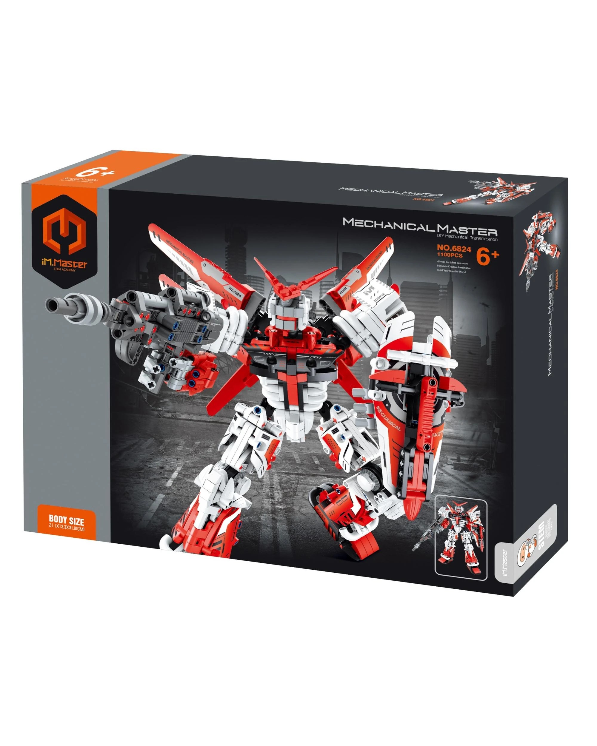 1 iM.Master Mechanical Master Mech Warrior Red 1100 Piece Model Kit - 6824 - Multi, 1 of 4