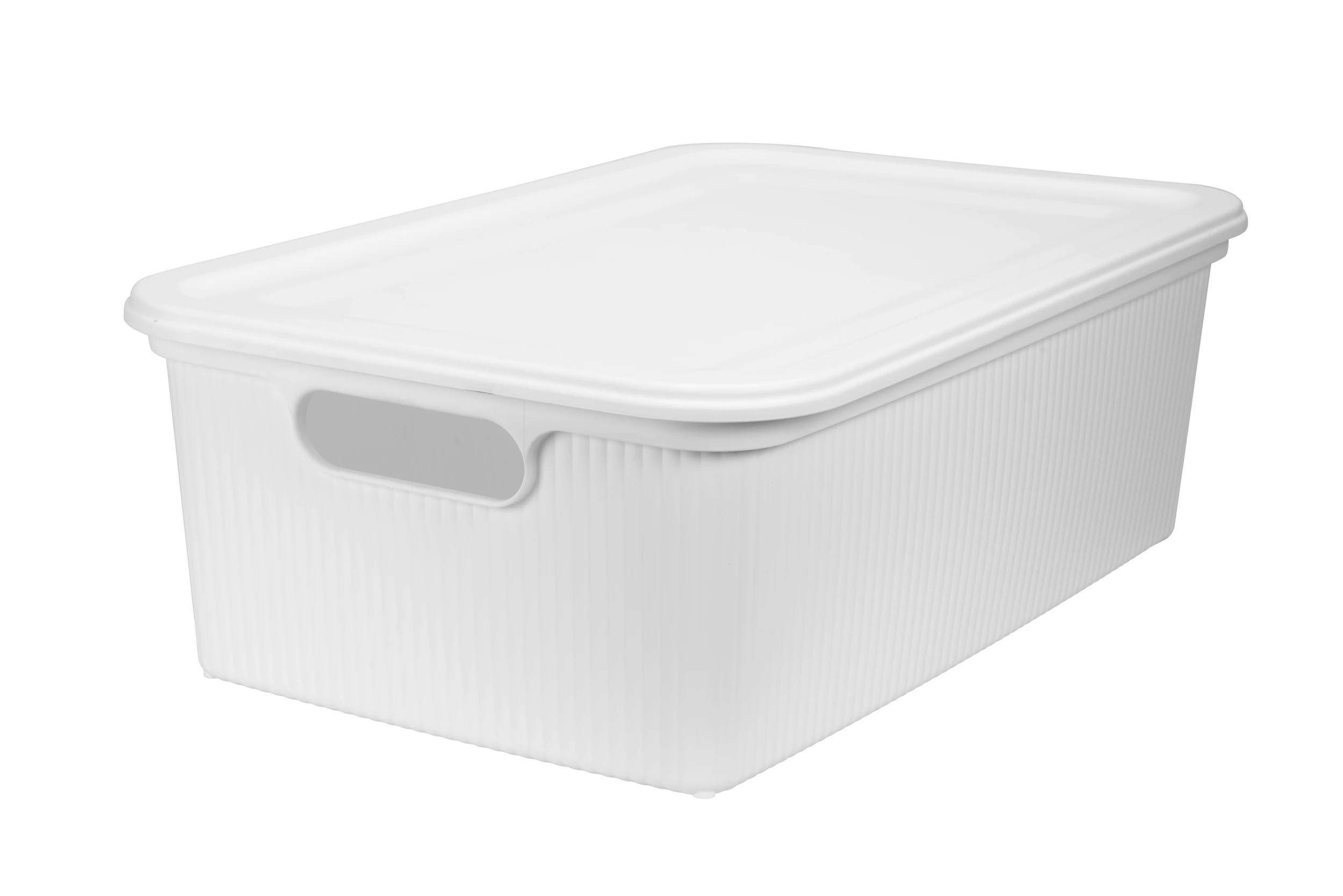 7 42L Ribbed Storage Tub - White, 7 of 7