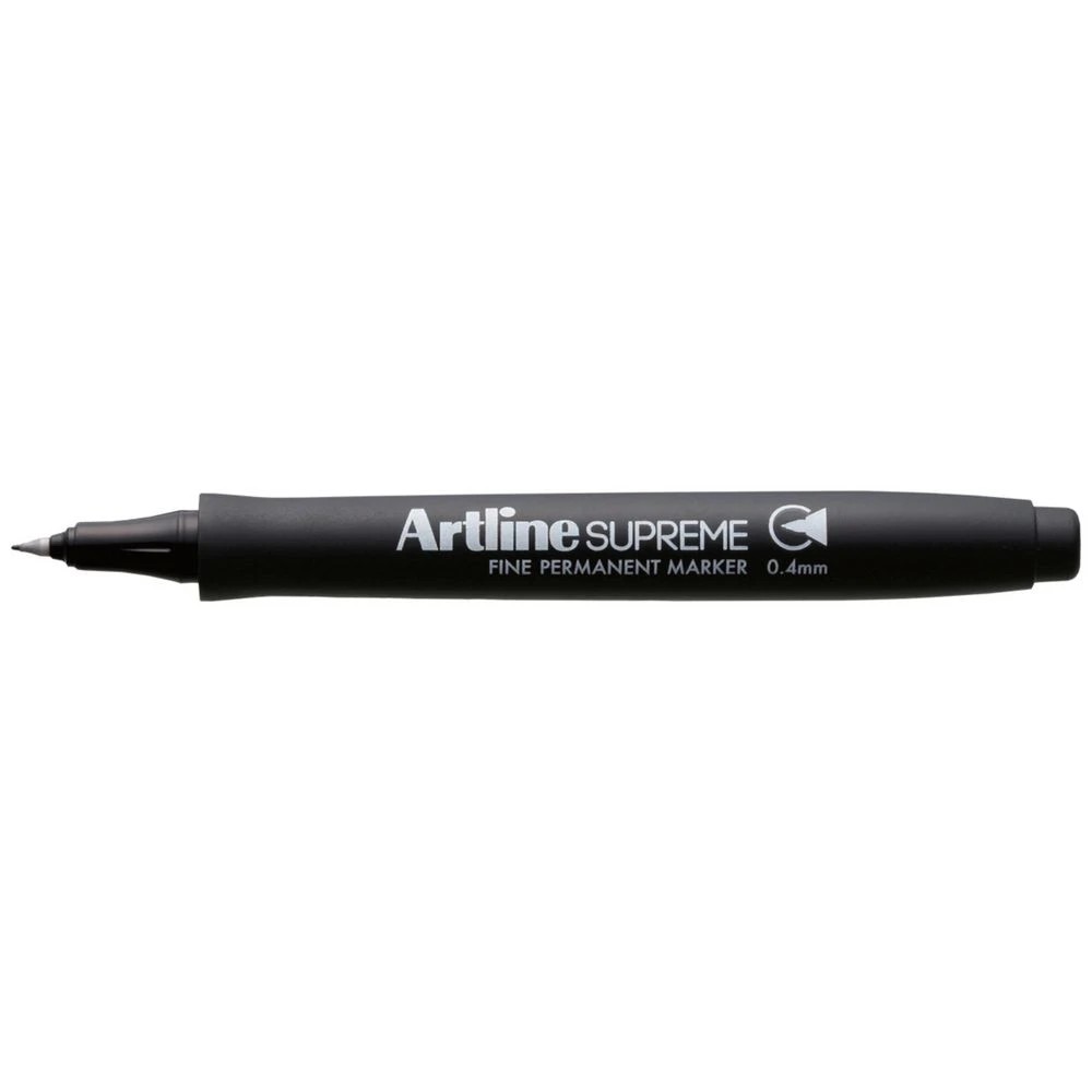 1 Artline Supreme Permanent Marker 0.4mm Black, 1 of 1