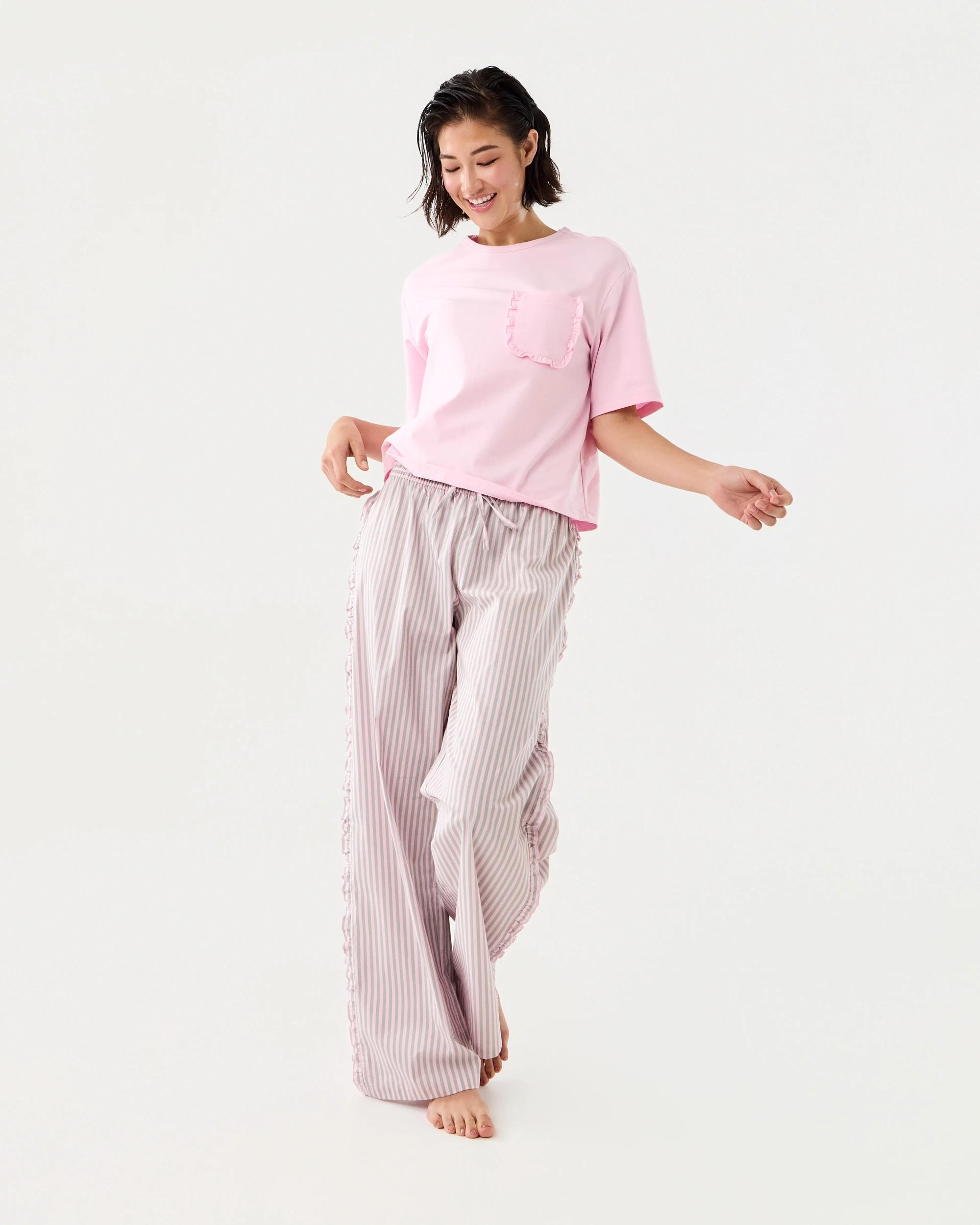2 Frill Cotton Woven Pants Pastel Stp, 2 of 6