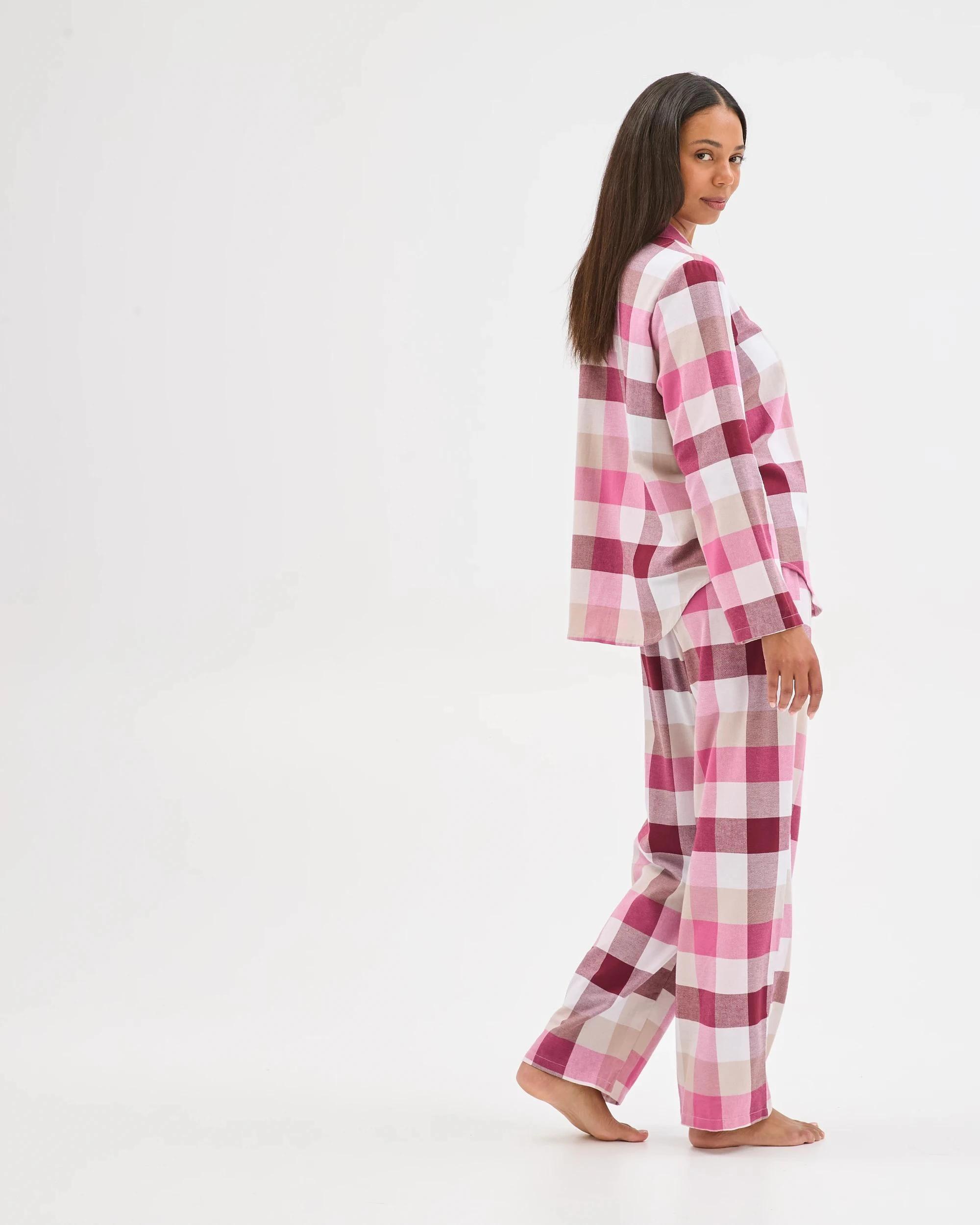 8 Target Woman Australian Cotton Flannelette Pyjama Set BUFFALO BURGUNDY, 8 of 9