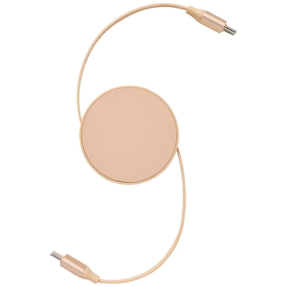 1 Otto On The Go USB-C Retractable Cable Tan, 1 of 2