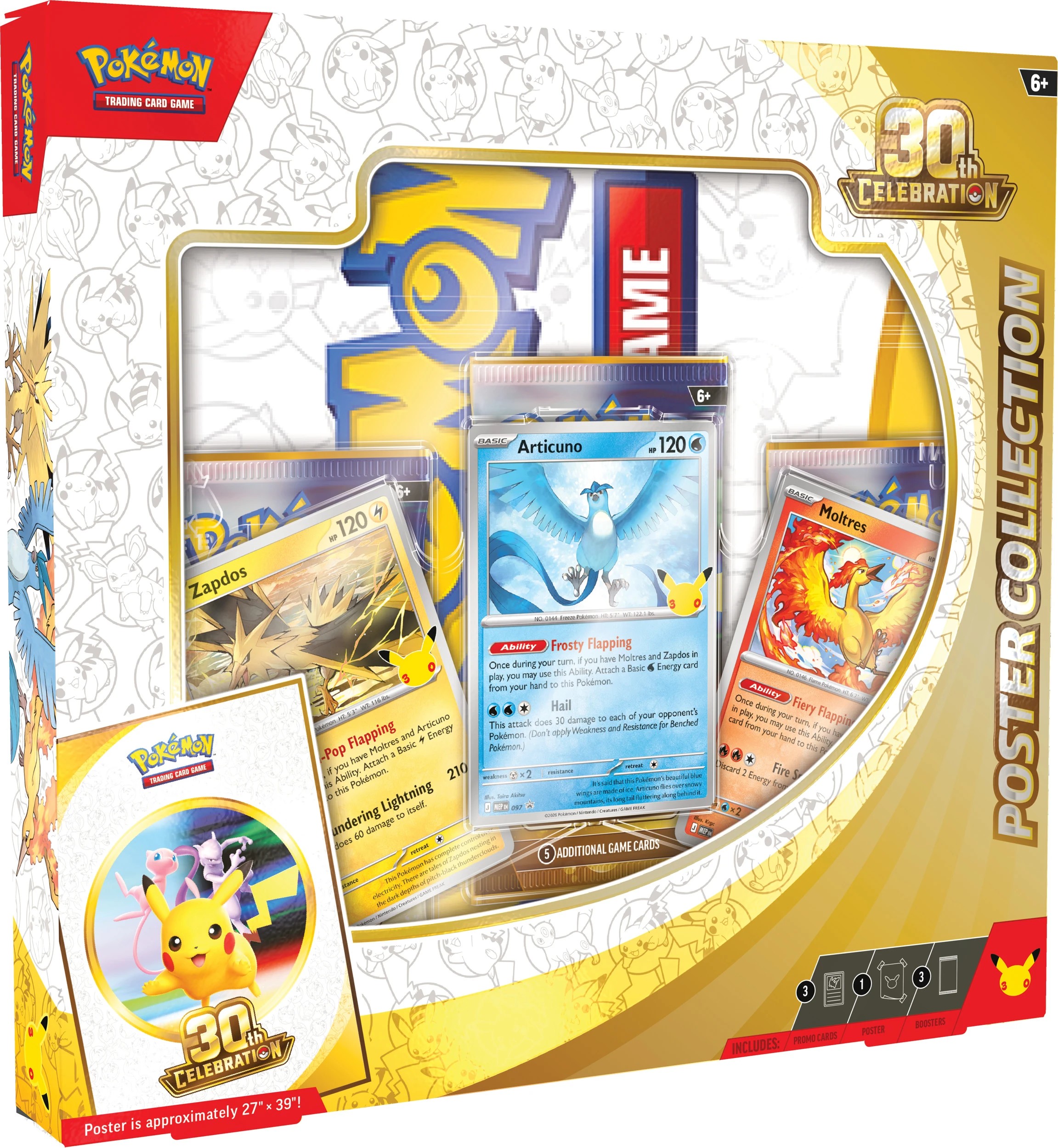 1 Pokemon Trading Card Game: 30th Celebration Poster Collection