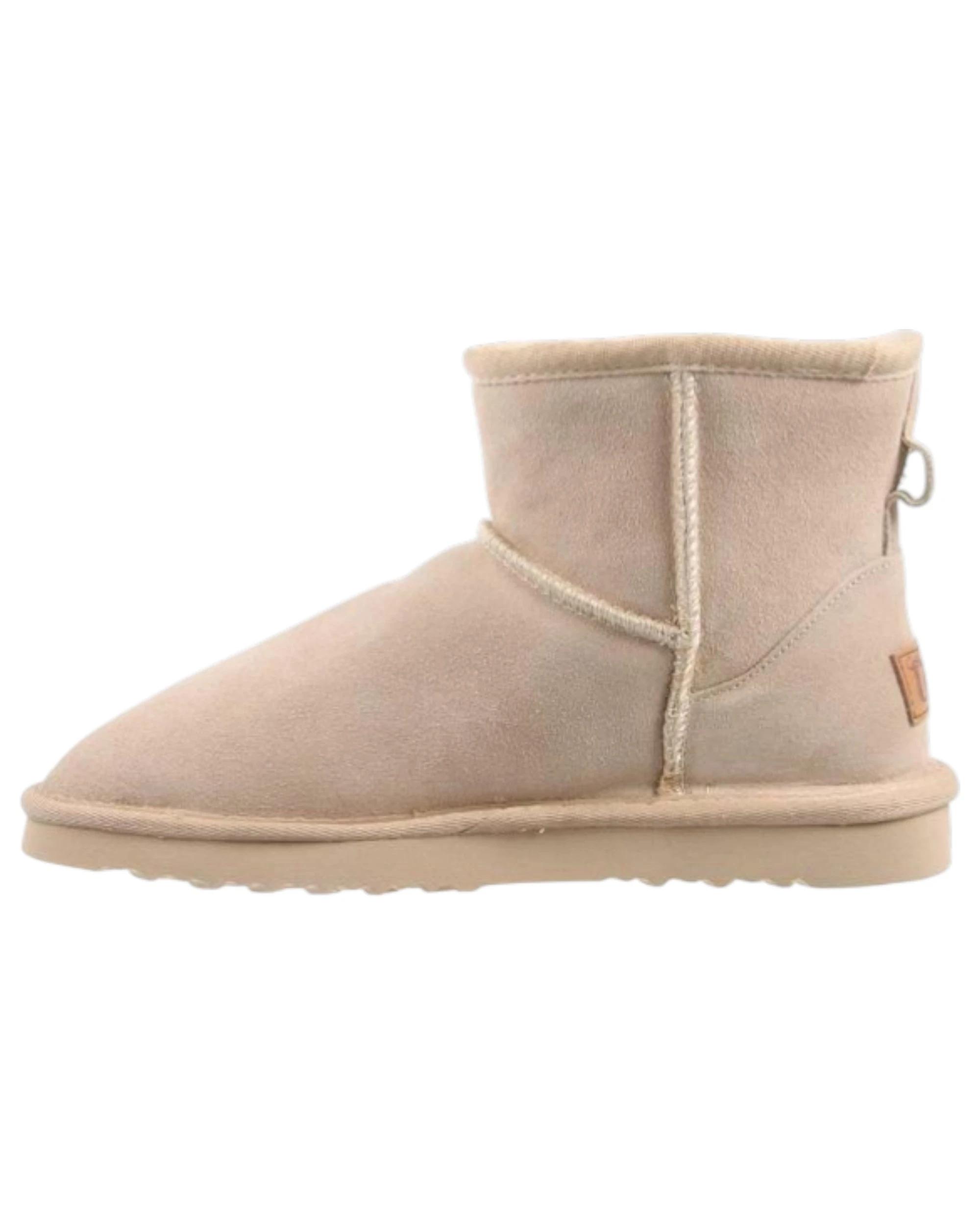 3 Grosby Ugg Boots Suede Womens Leather Sheepskin Jillaroo Slippers Beige BEIGE, 3 of 3