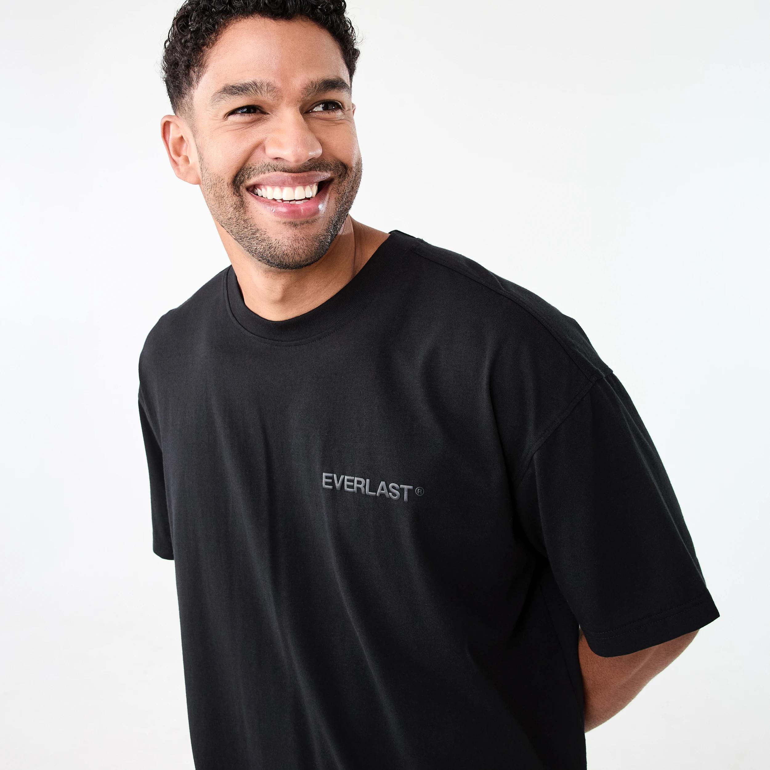 4 Everlast Mens Athletic Crew Neck T-shirt EVERLAST BLACK, 4 of 8