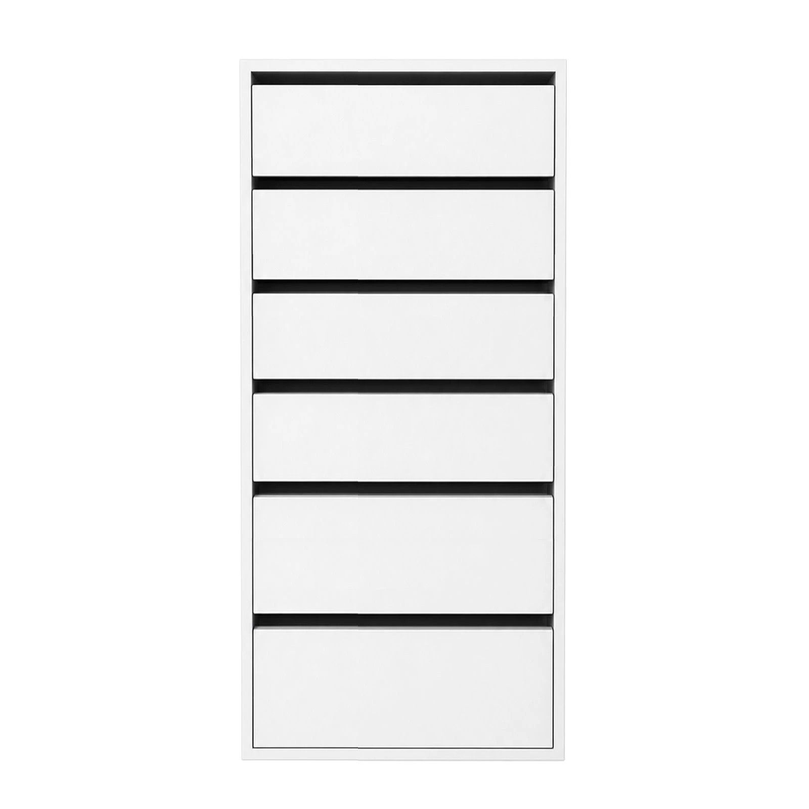 4 Ausway Modern 6-Drawer Tallboy, Slim Vertical Storage Unit 113cm Tall, 4 of 7