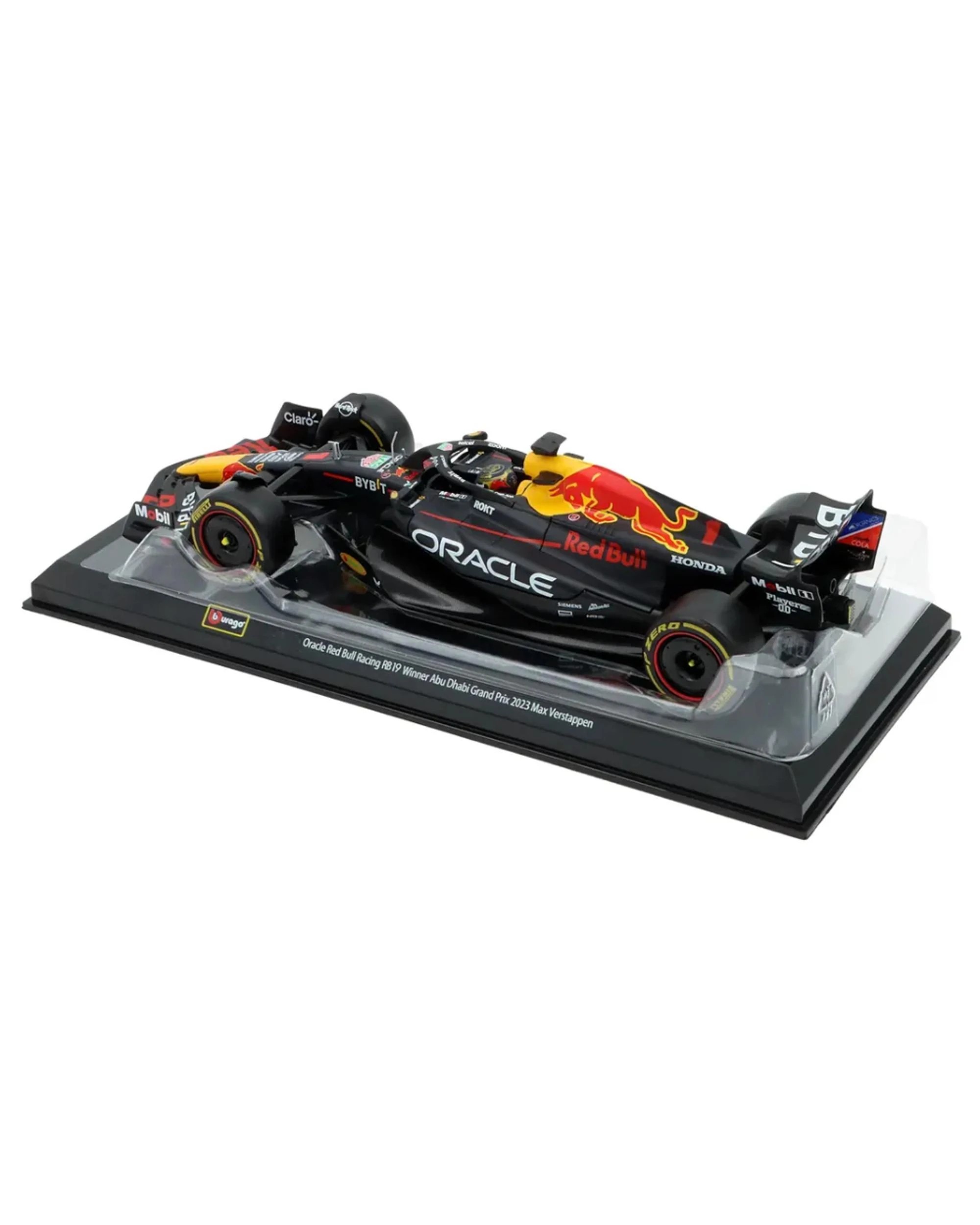 4 Bburago Formula Racing 2023 F-1 Red Bull Racing RB-19 #1 Max Verstappen Champion 1:24 Scale Diecast Vehicle, 4 of 4