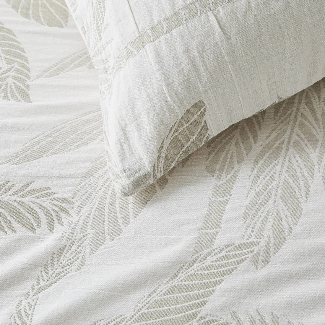 4 Palm Cotton Quilt Cover Set - Queen Bed, 4 of 6