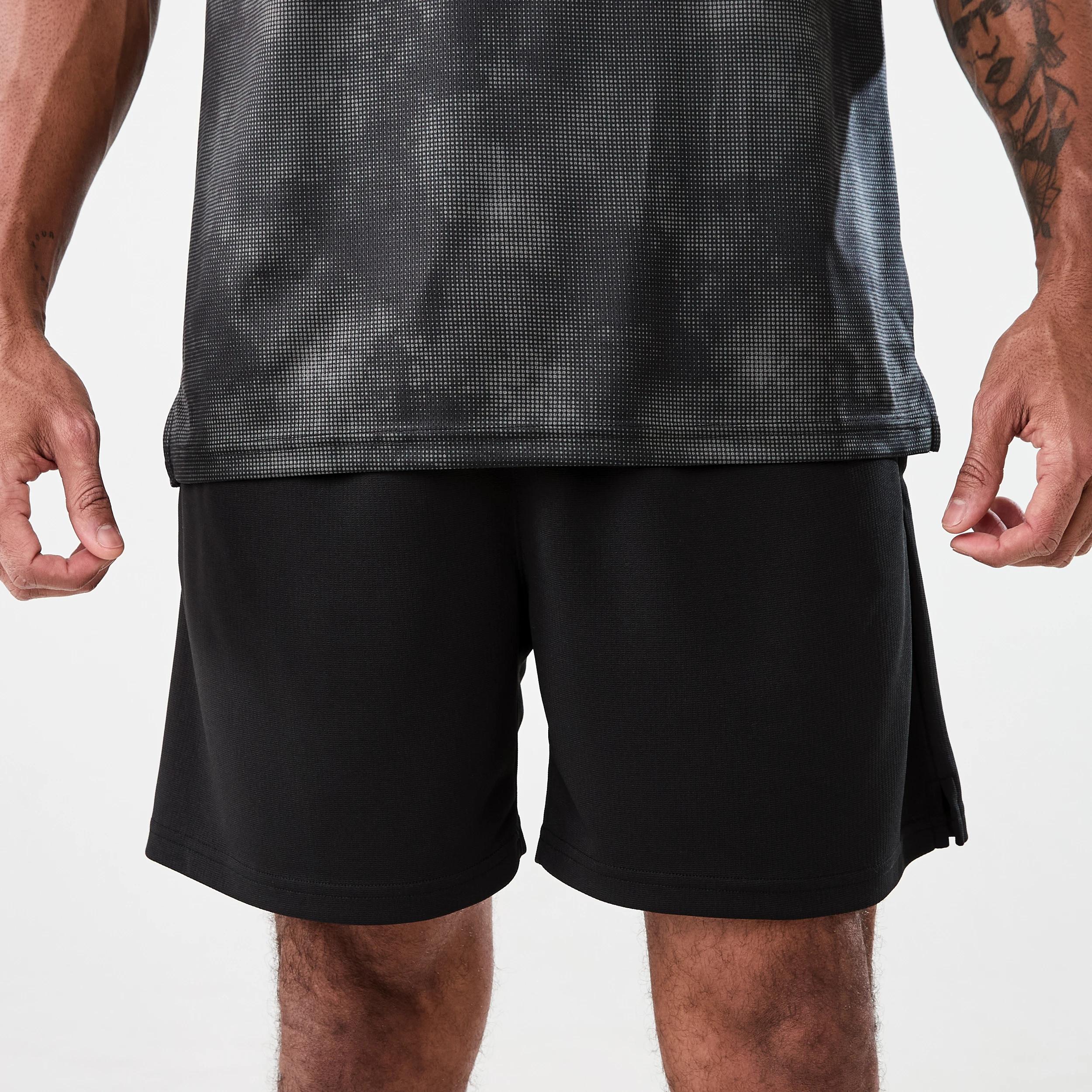 1 Active Mens Comfort Sports Shorts BLACK, 1 of 7