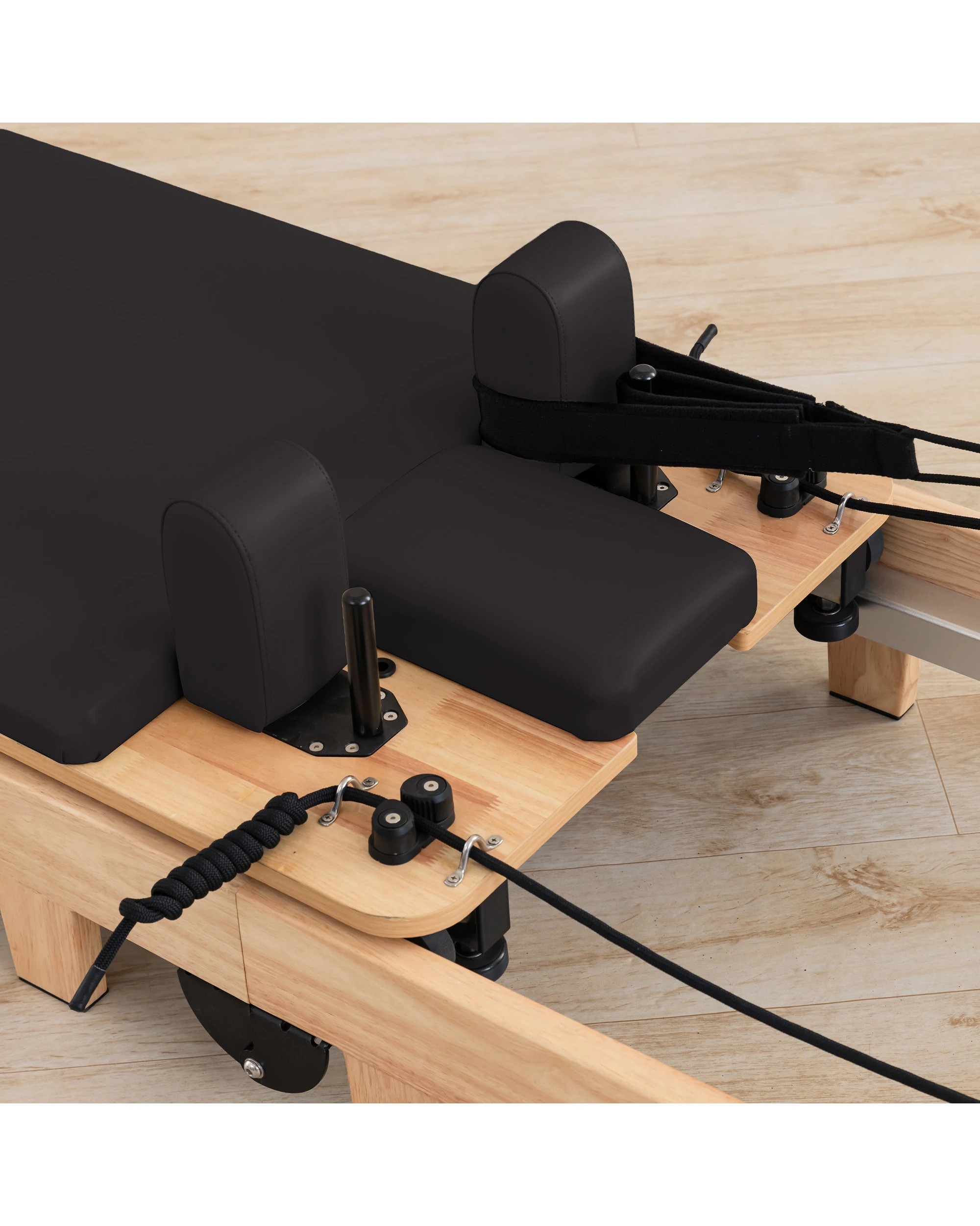 9 Powertrain Selina Pilates Reformer Machine Wooden Folding Multifunctional Home Gym, 9 of 9