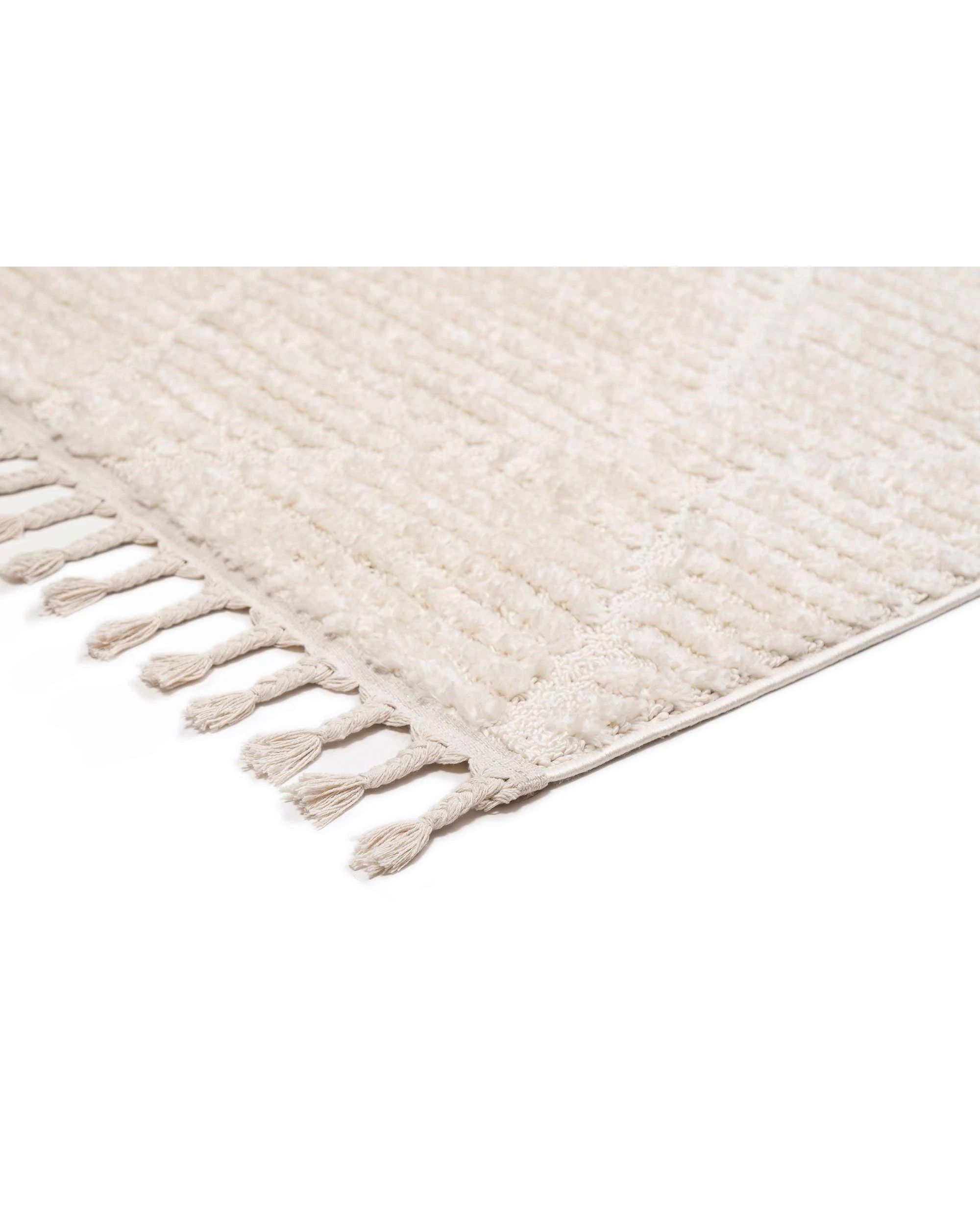 4 Loopsie Monetta Diamond Rug-290cm x 200cm - White, 4 of 7