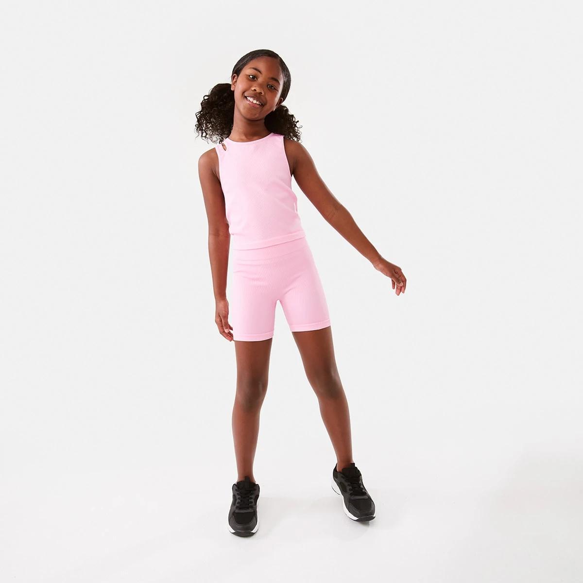6 Active Kids Seamfree Bike Shorts Pris Pink, 6 of 9