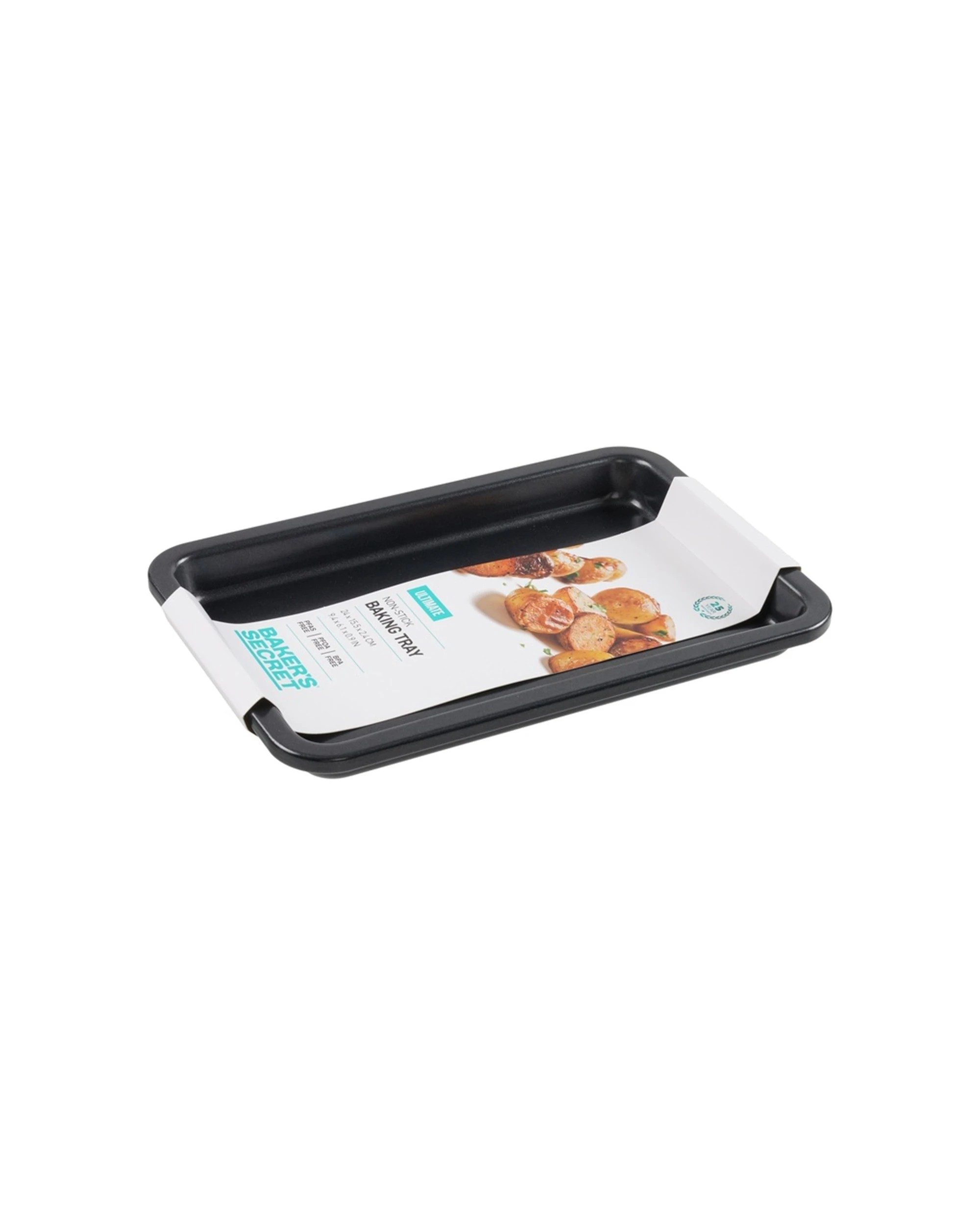 3 Bakers Secret Ultimate Non-Stick Durable Baking Tray 24x15.5cm - Black, 3 of 4
