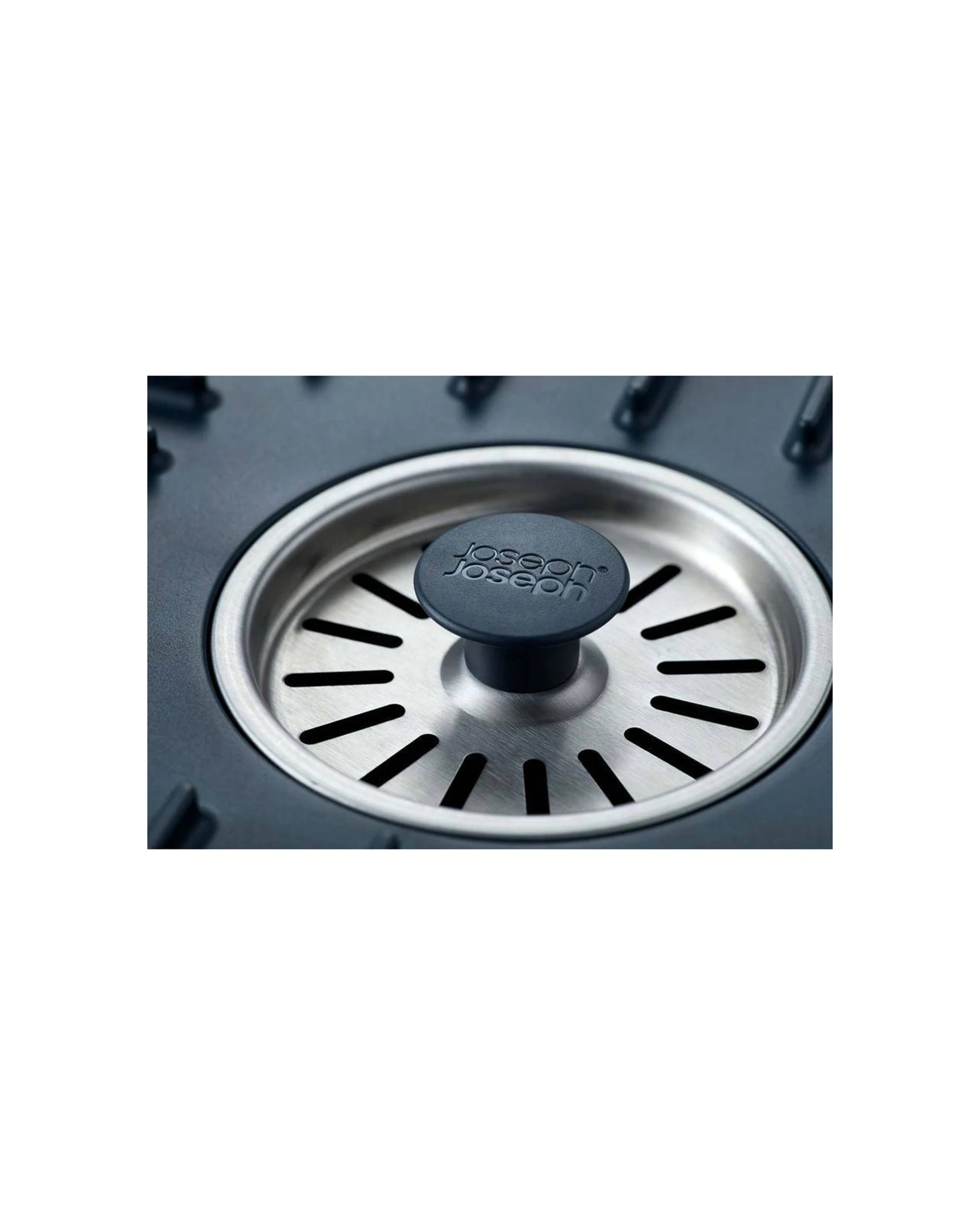 4 Joseph Joseph SinkShield Sink Saver Protector Mat Small Removable Plug - Grey, 4 of 7