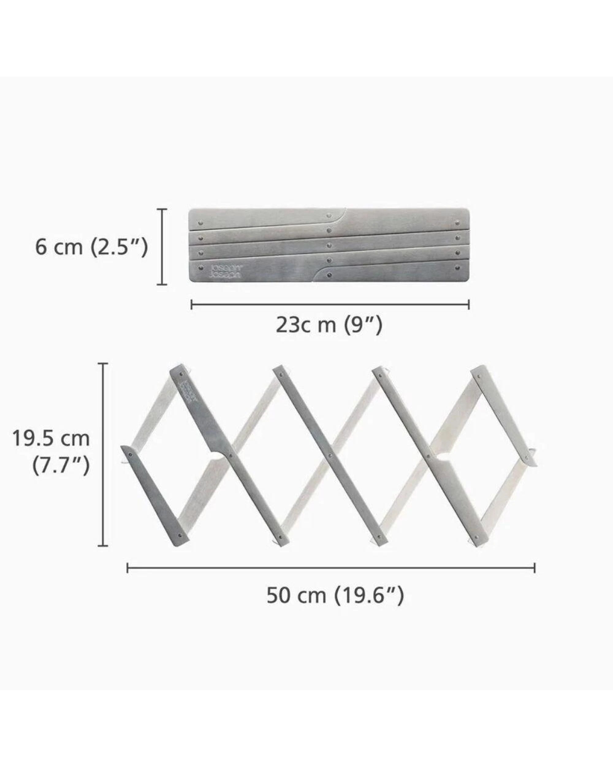 3 Joseph Joseph Space Expandable Trivet  Stainless Steel, 3 of 4