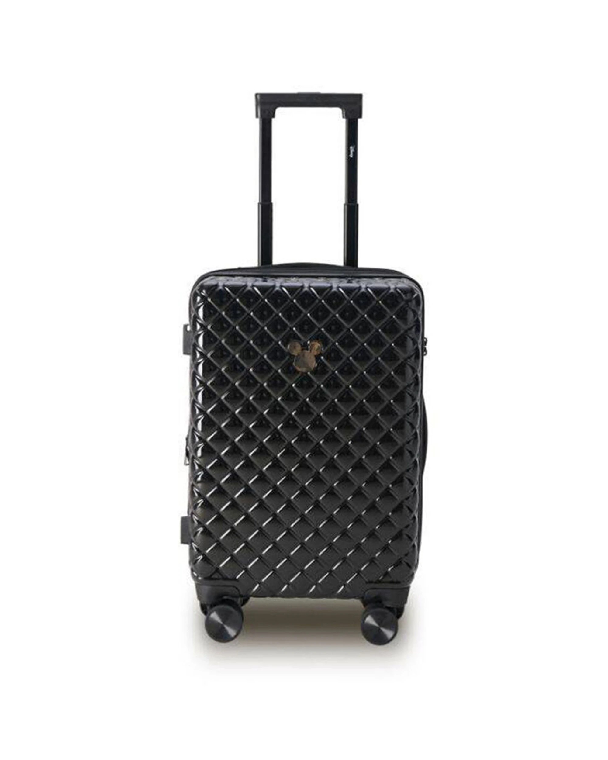 1 Disney Mickey 54Cm Suitcase Luggage Trolley Case Lightweight Durable Hard - Black, 1 of 4