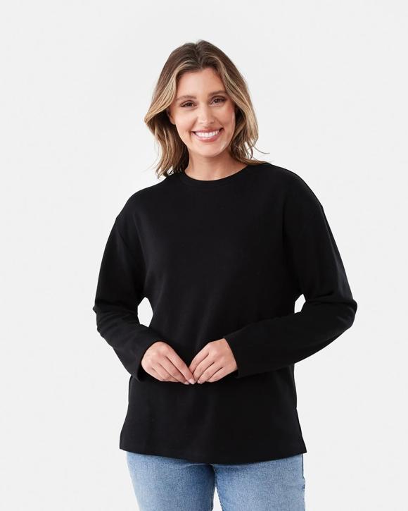 Long Sleeve Pique Top