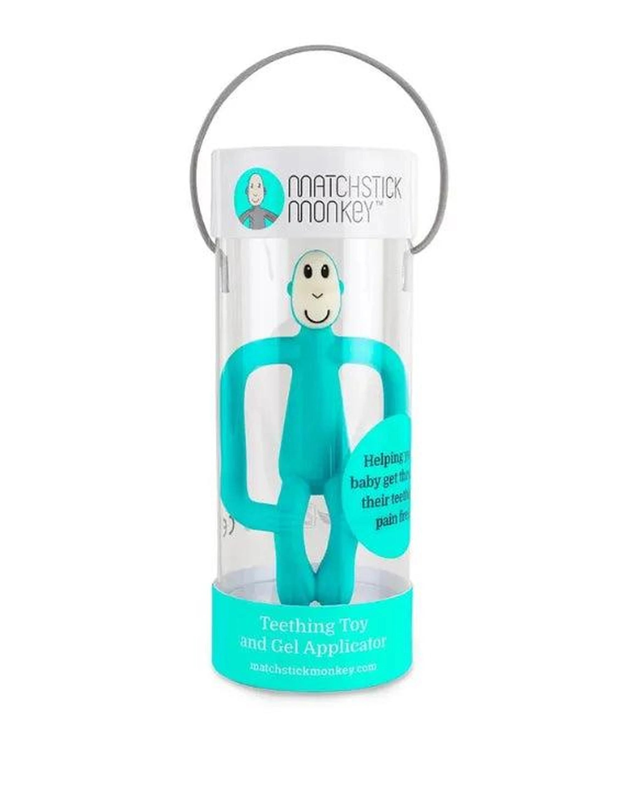4 Matchstick Monkey Teething Toy and Gel Applicator - Emerald, 4 of 4