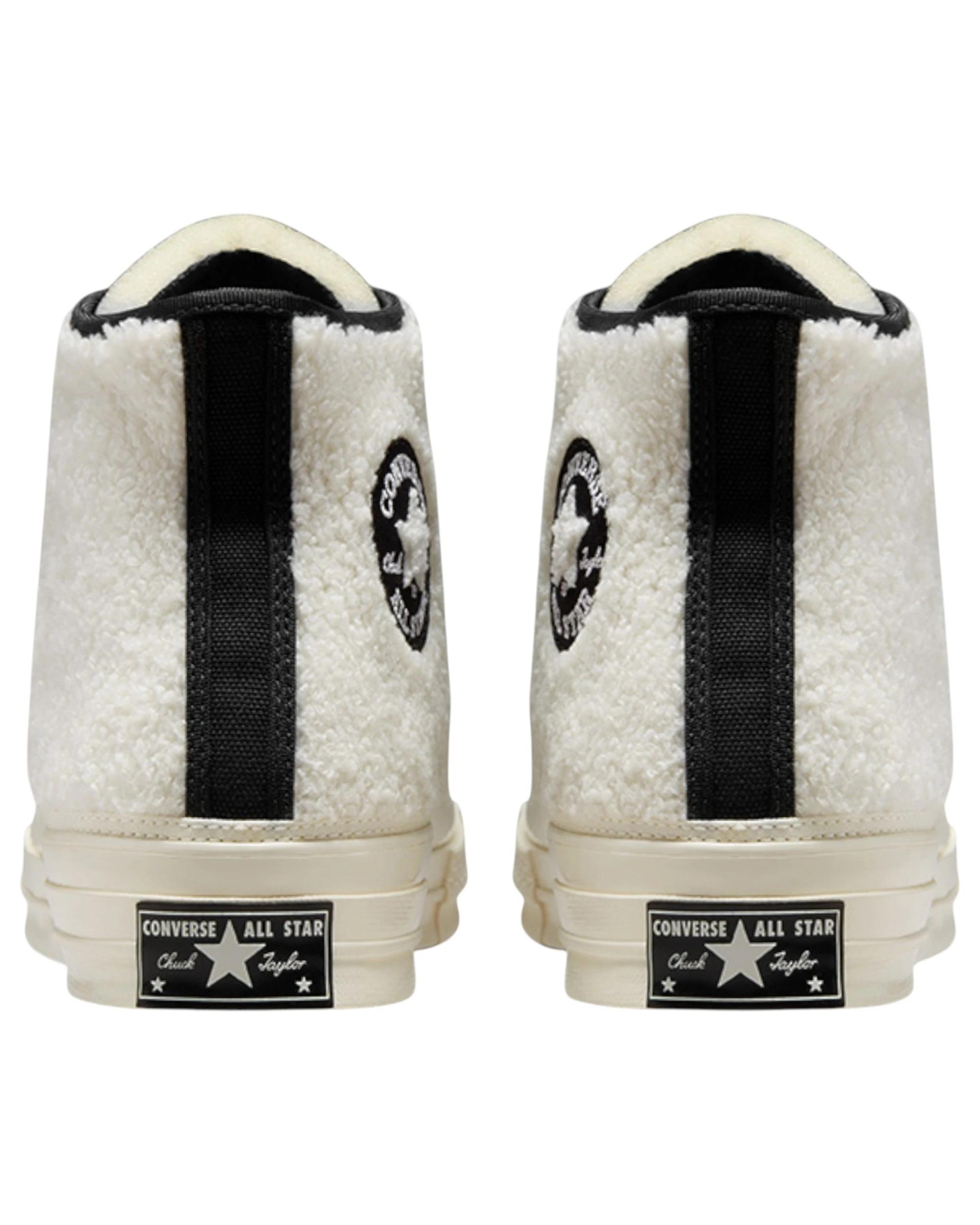 8 Converse Unisex Chuck 70 Cozy Utility Sherpa High Top Shoe EGRET/BLACK/EGRET, 8 of 8