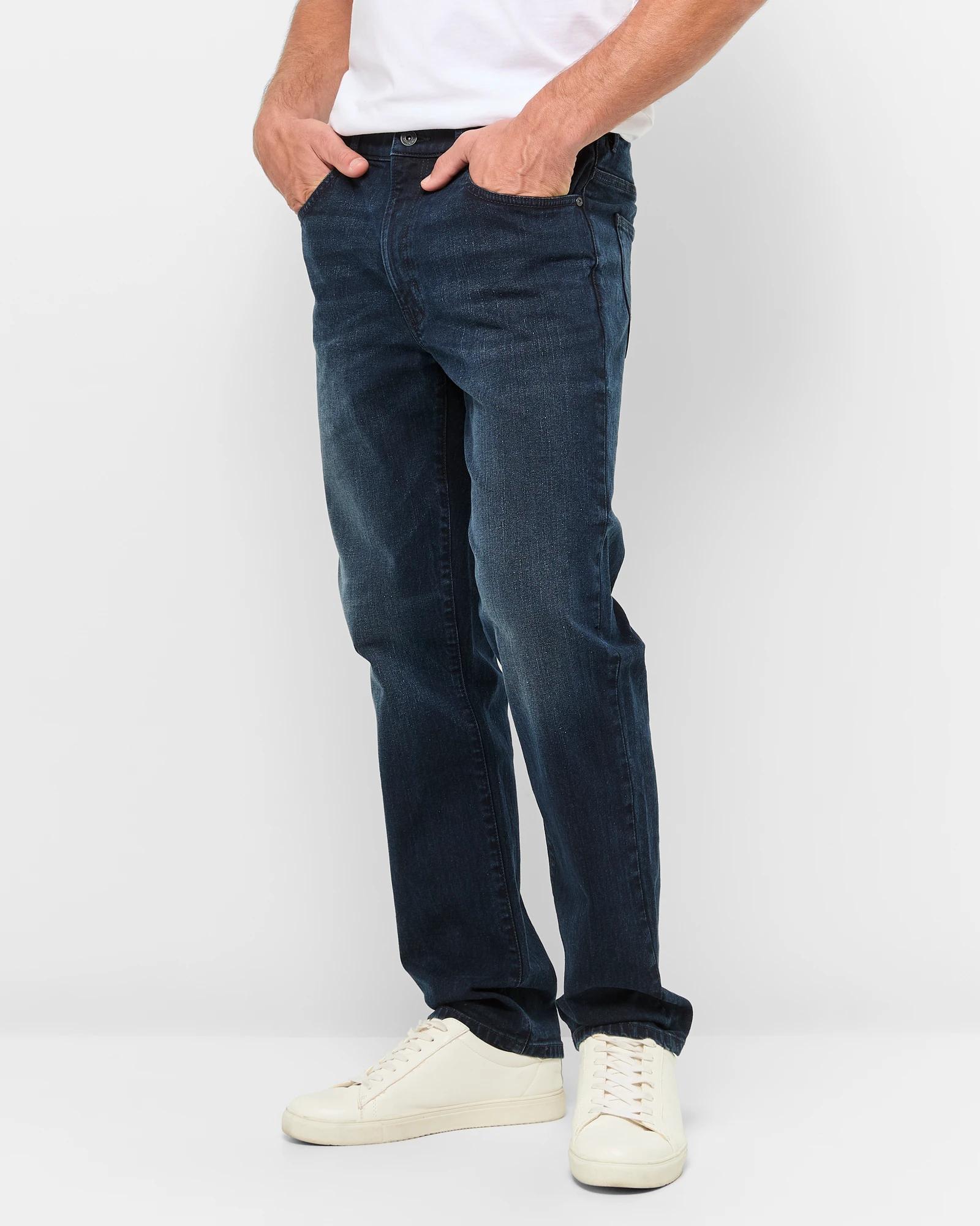 3 Target Straight Fit Denim Jeans BLUE + BLACK, 3 of 5