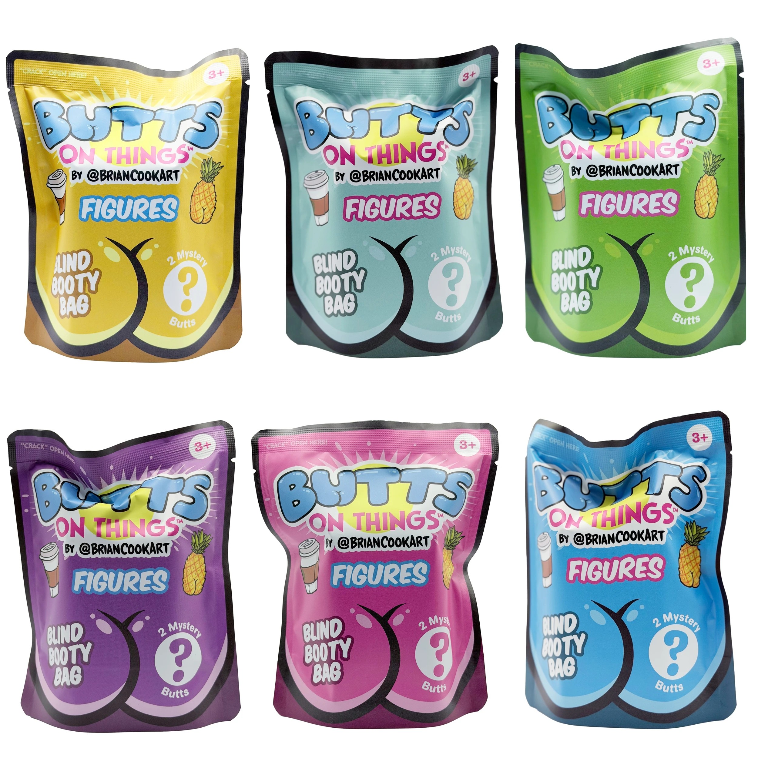 1 Butts On Things 2-Piece Figurine Blind Bag - Assorted, 1 of 7