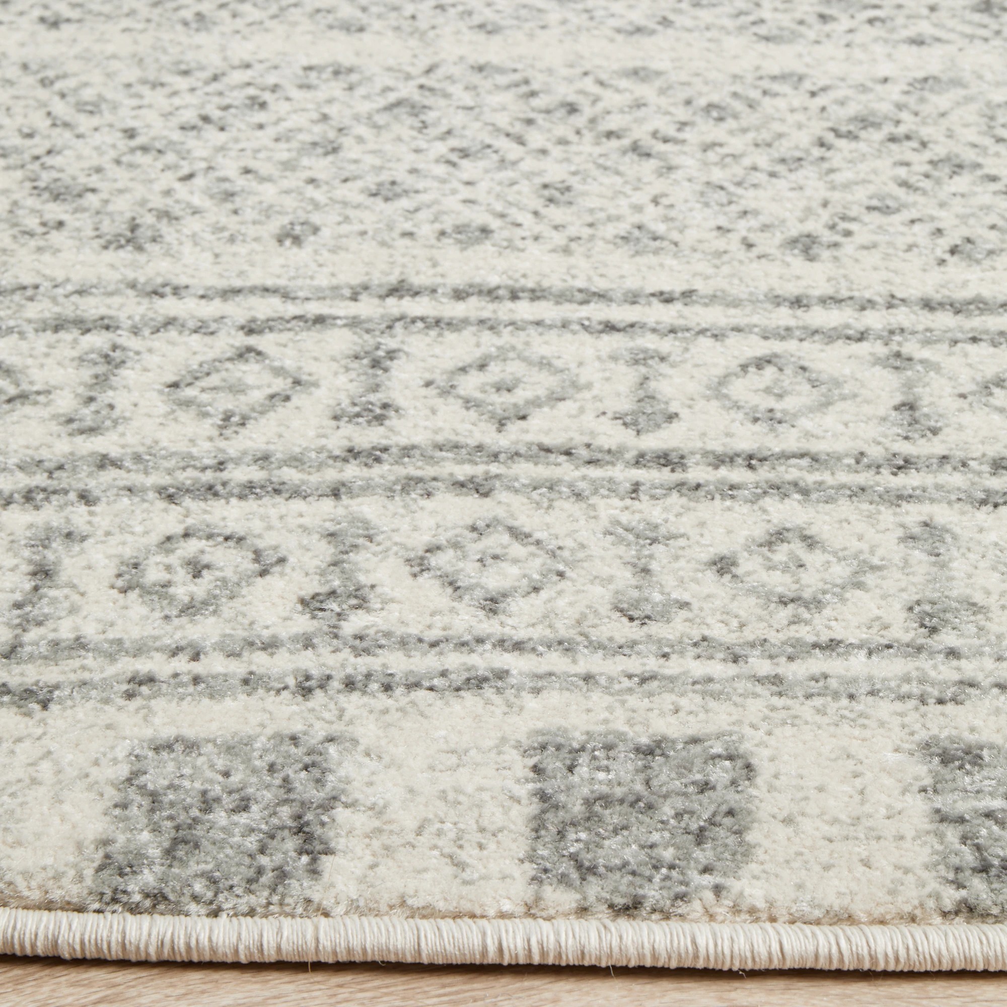 5 Common Ground Rugs Phantom 359 150x150cm - Small Round Rug - Silver, 5 of 8