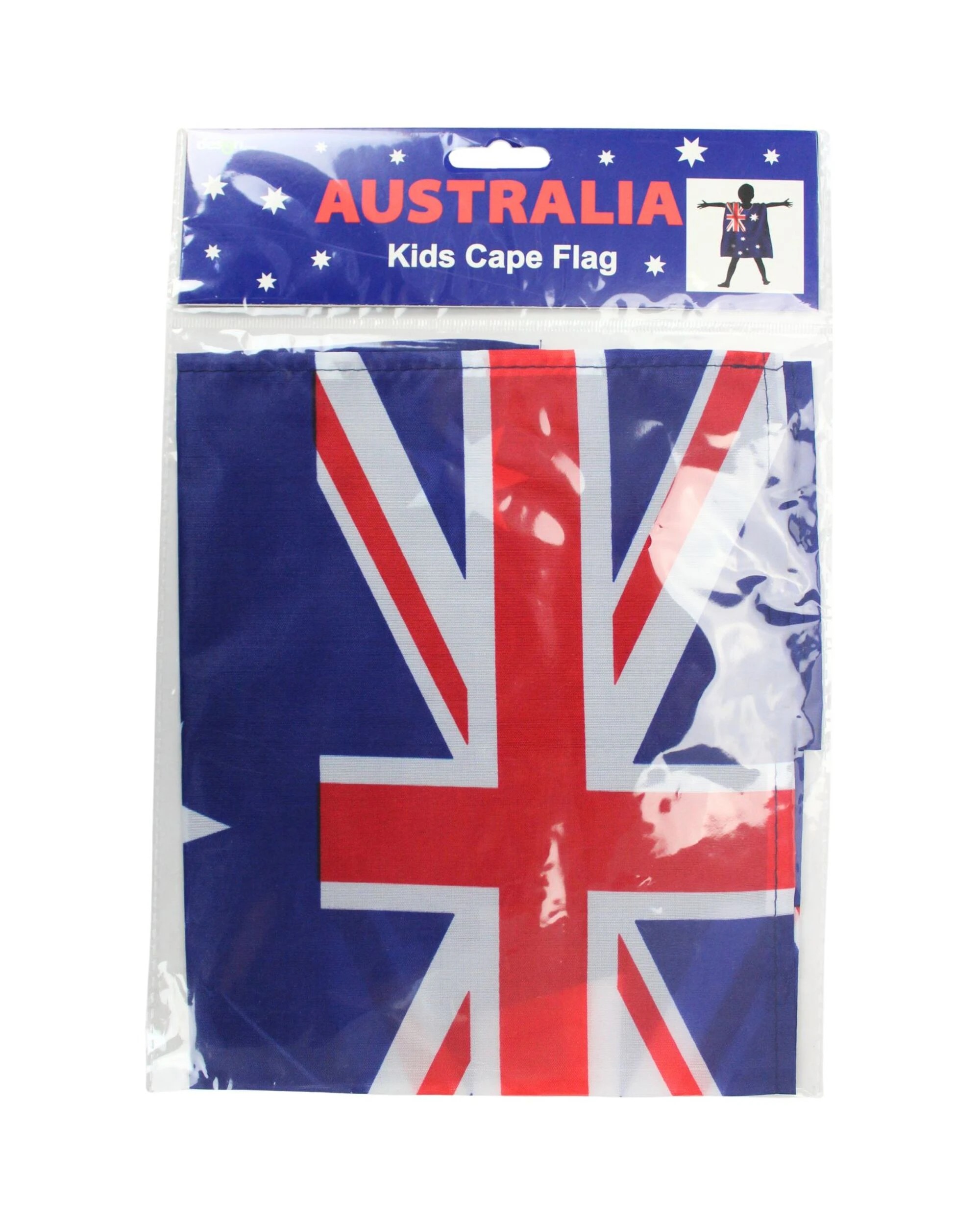 2 Artwrap Kids Aussie Flag Cape - One Size, 2 of 3